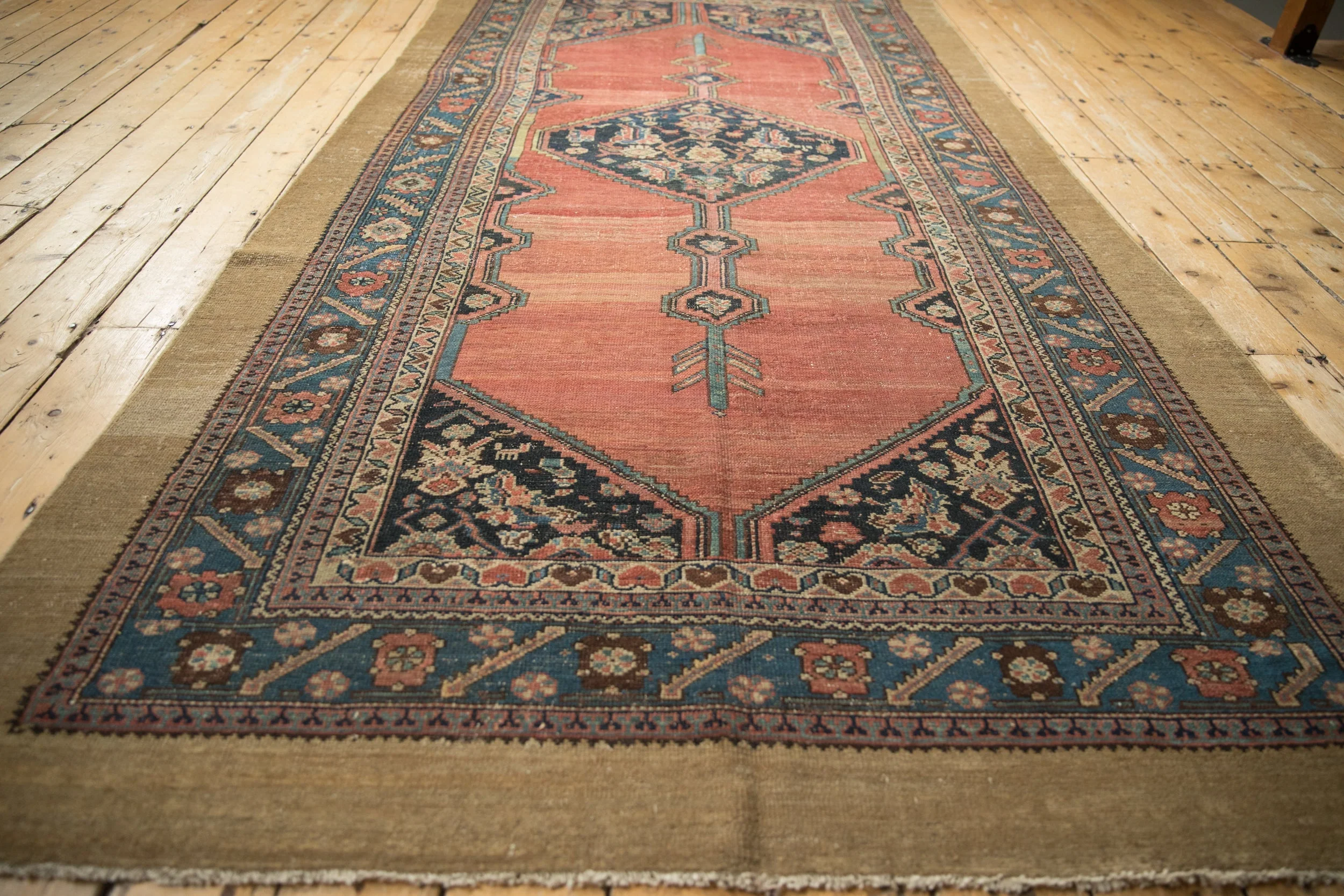 5.5x11 Antique Hamadan Rug Runner - Image 8