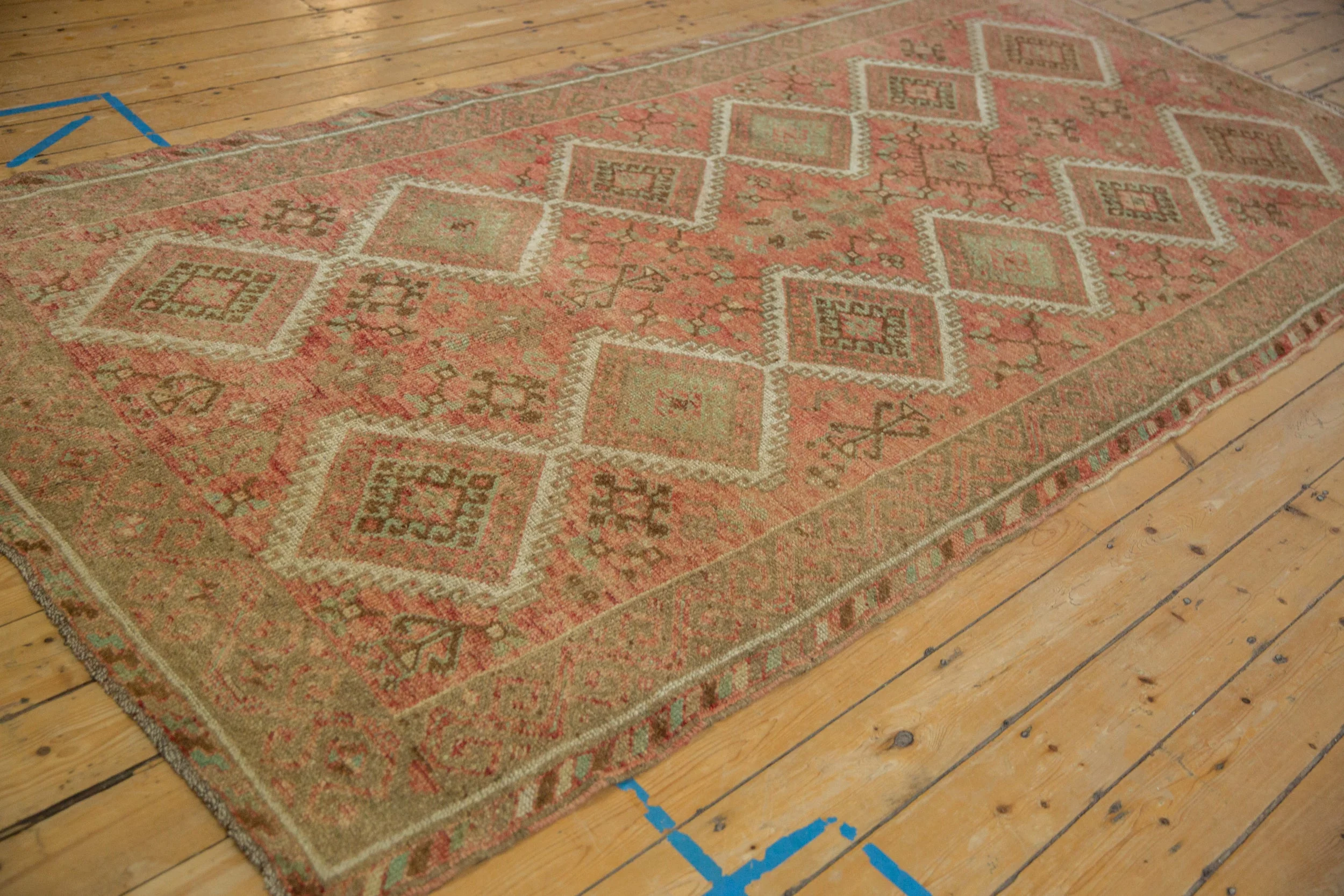 5.5x11 Vintage Distressed Kurdish Rug Runner - Image 10