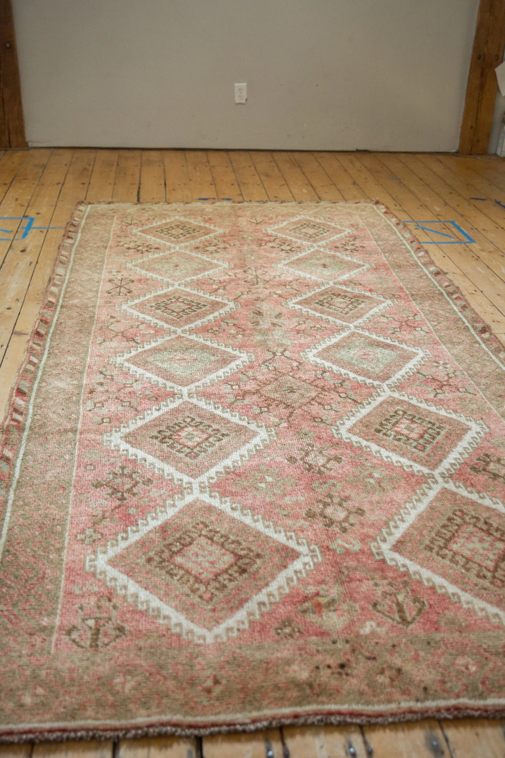 5.5x11 Vintage Distressed Kurdish Rug Runner - Image 8