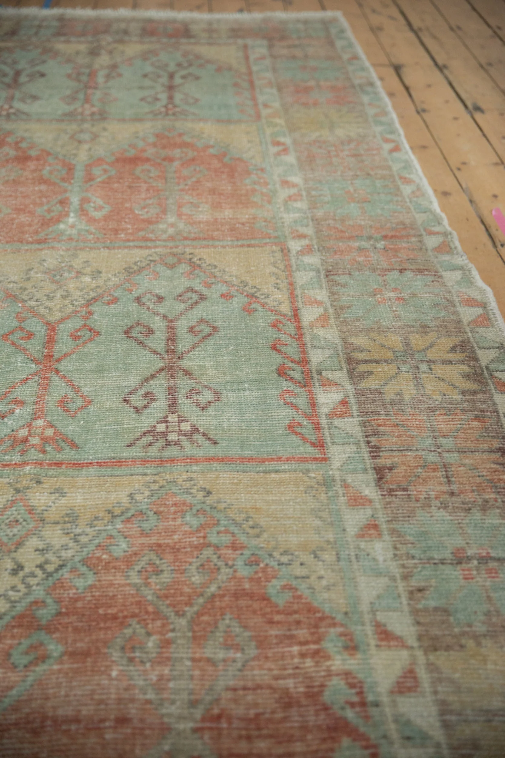 5.5x12 Vintage Distressed Oushak Rug Runner - Image 7