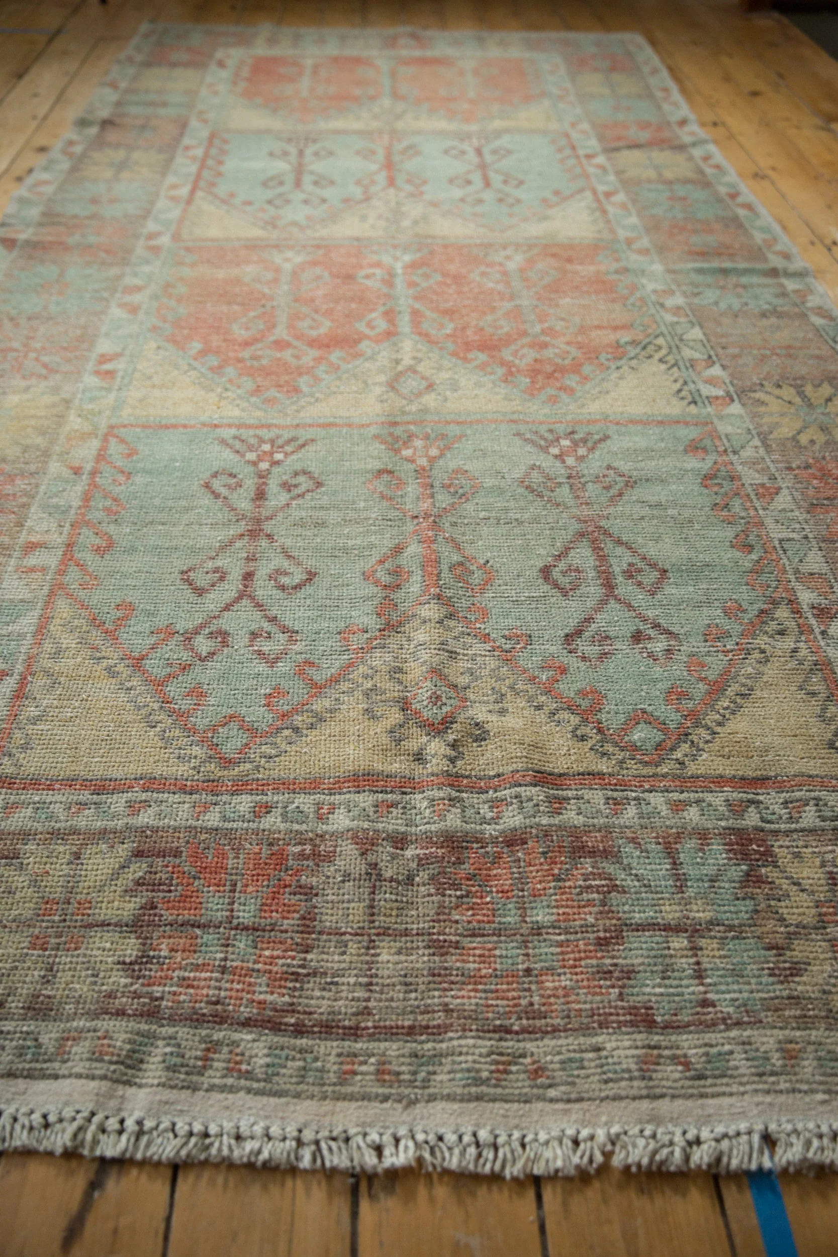 5.5x12 Vintage Distressed Oushak Rug Runner - Image 9