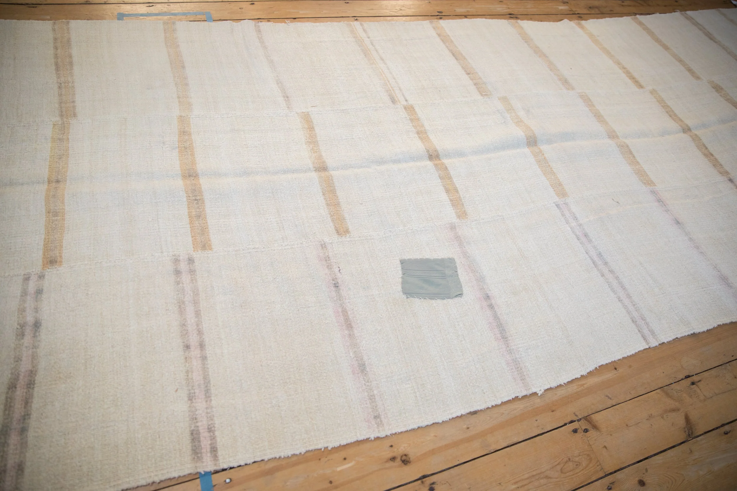 5.5x13.5 Vintage Distressed Hemp Kilim Rug Runner - Image 11