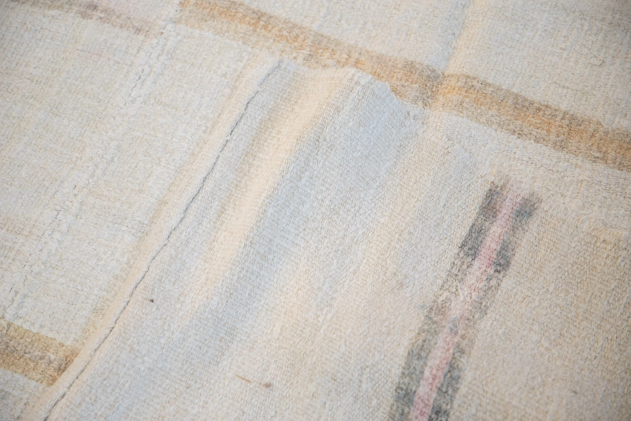 5.5x13.5 Vintage Distressed Hemp Kilim Rug Runner - Image 12