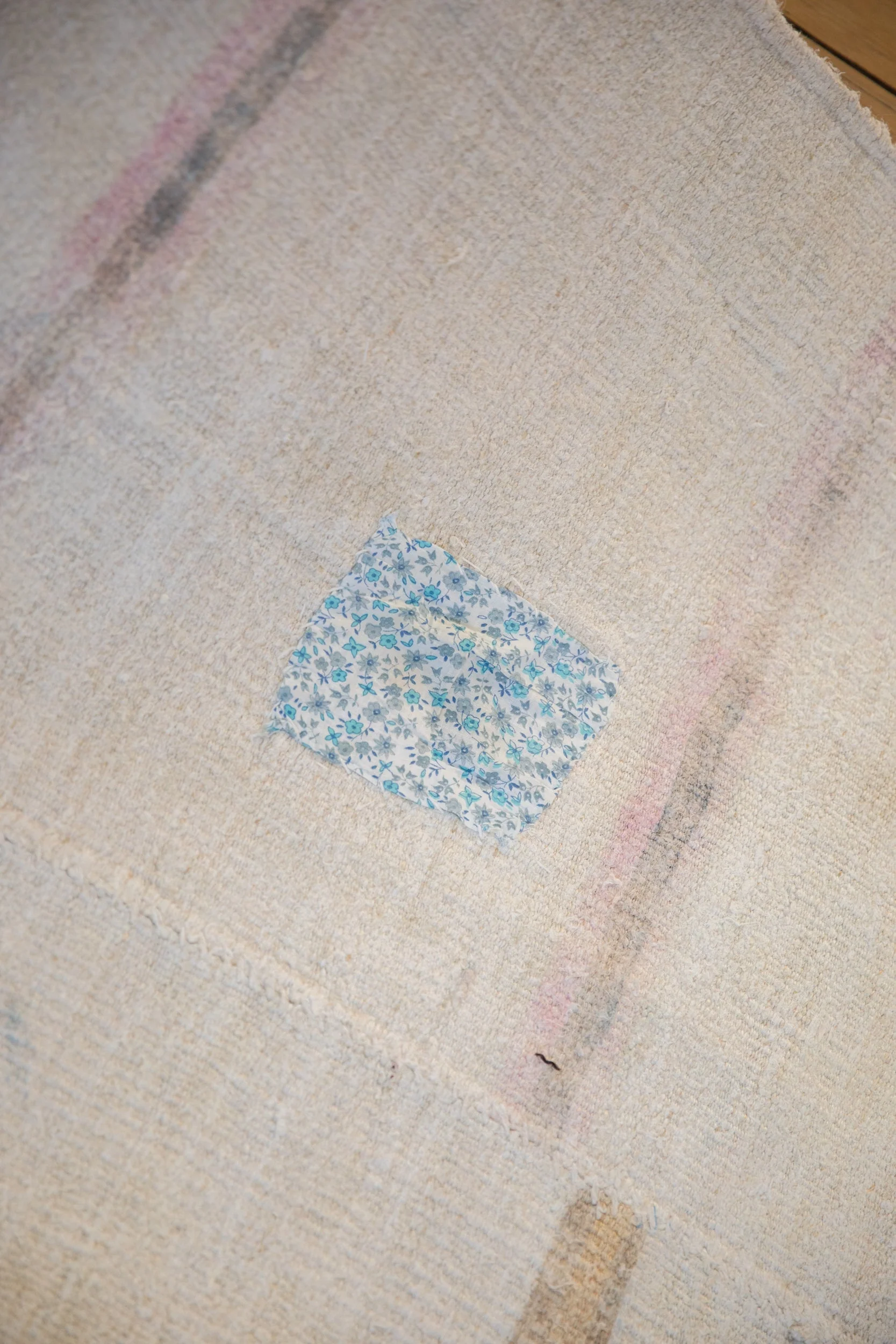 5.5x13.5 Vintage Distressed Hemp Kilim Rug Runner - Image 13
