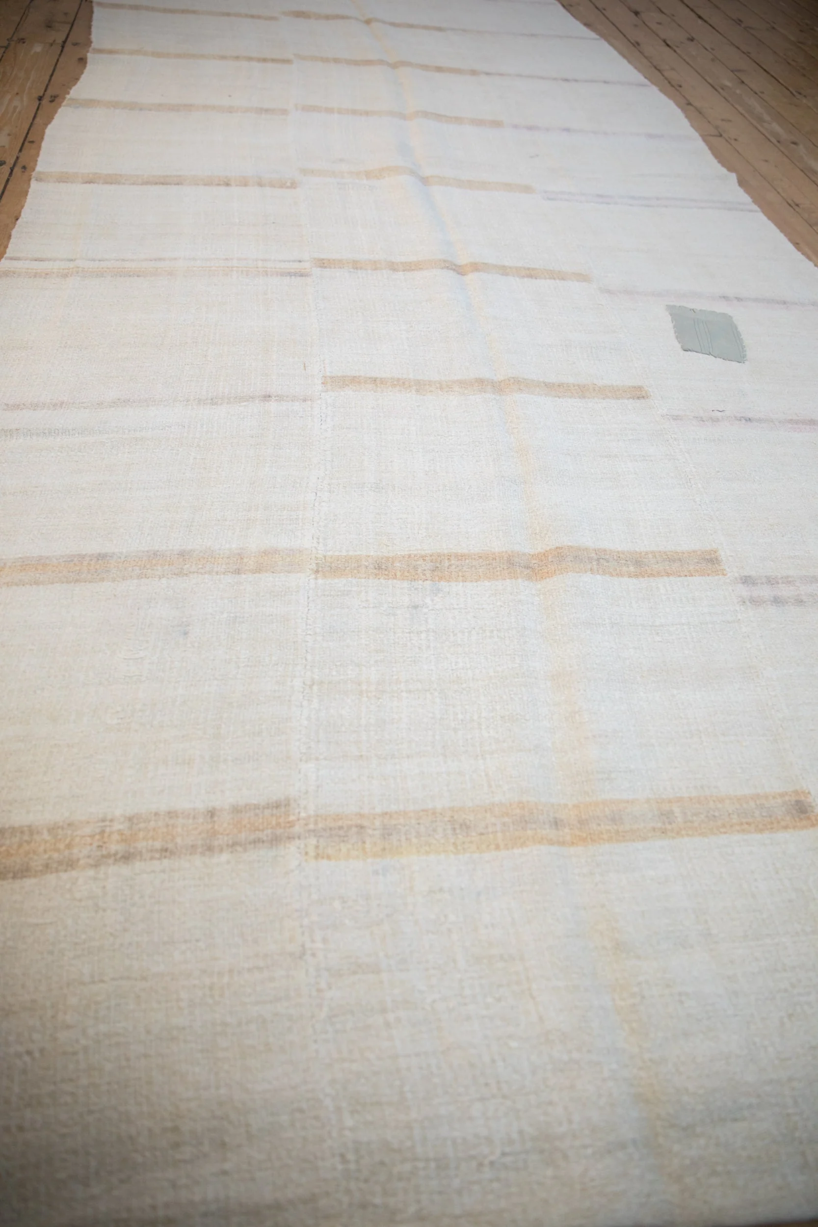 5.5x13.5 Vintage Distressed Hemp Kilim Rug Runner - Image 7