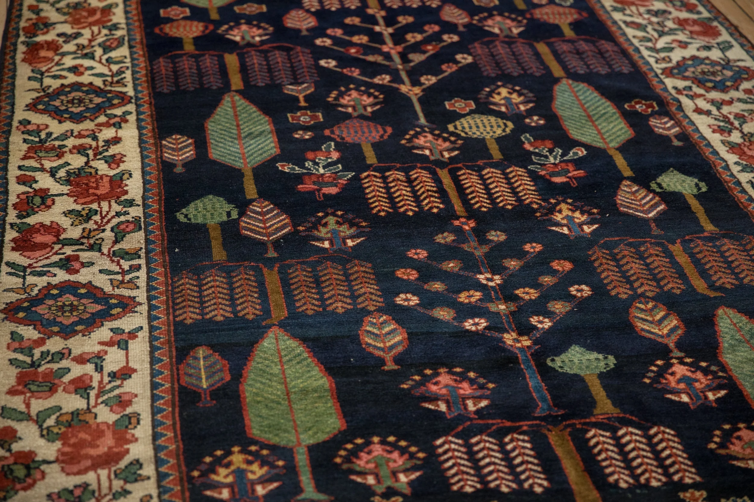 5.5x13 Vintage Baktiari Rug Runner - Image 11
