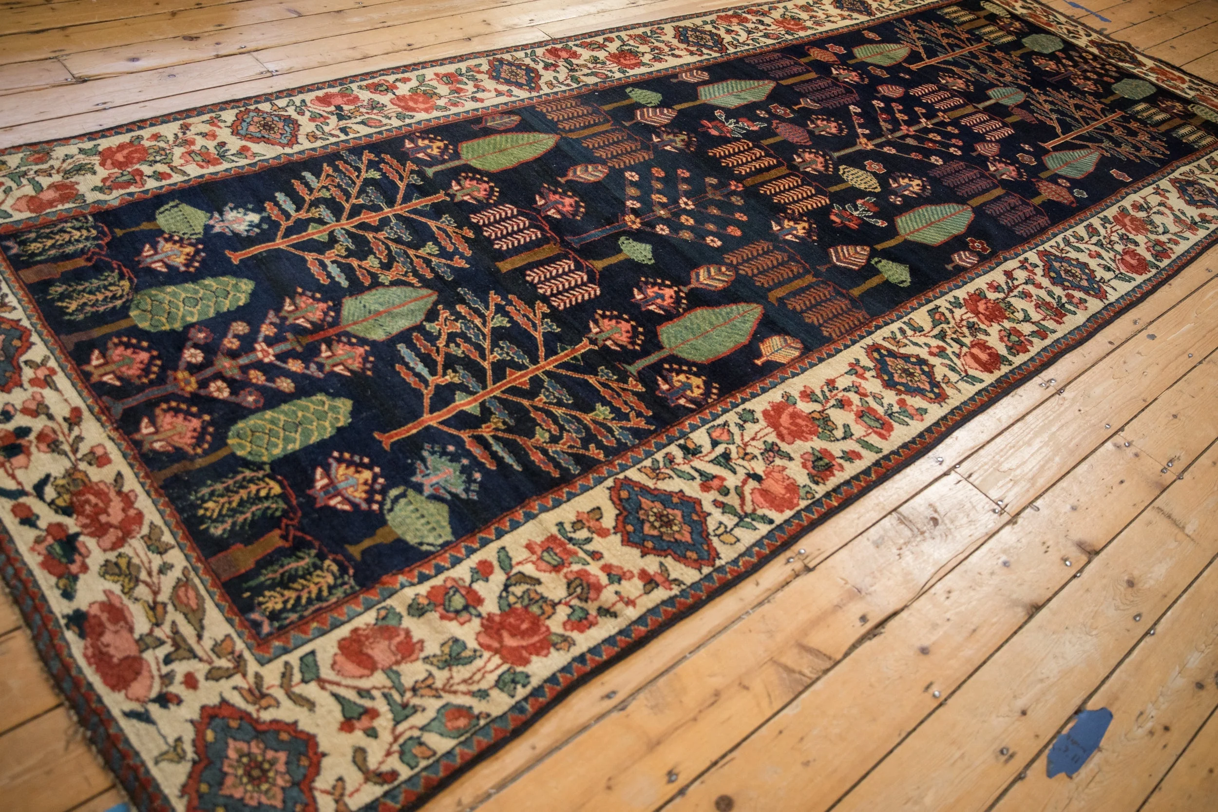 5.5x13 Vintage Baktiari Rug Runner - Image 15