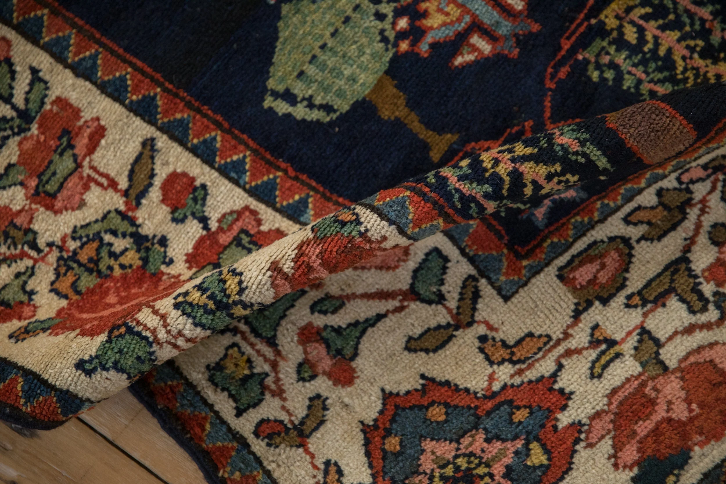 5.5x13 Vintage Baktiari Rug Runner - Image 16