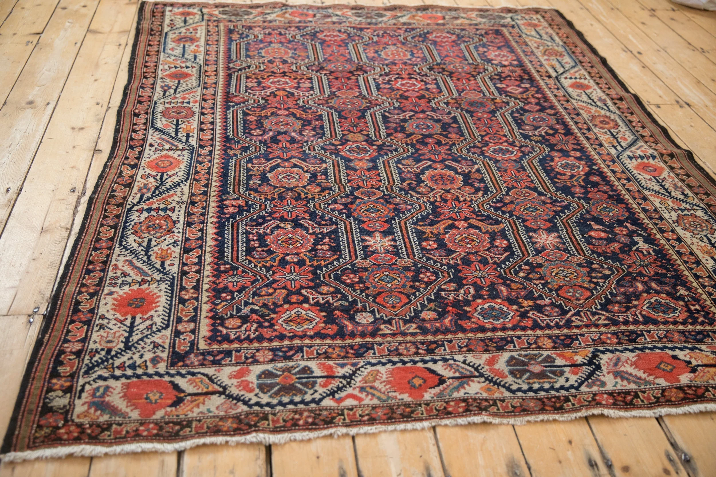 5.5x6.5 Antique Fine Malayer Carpet - Image 8