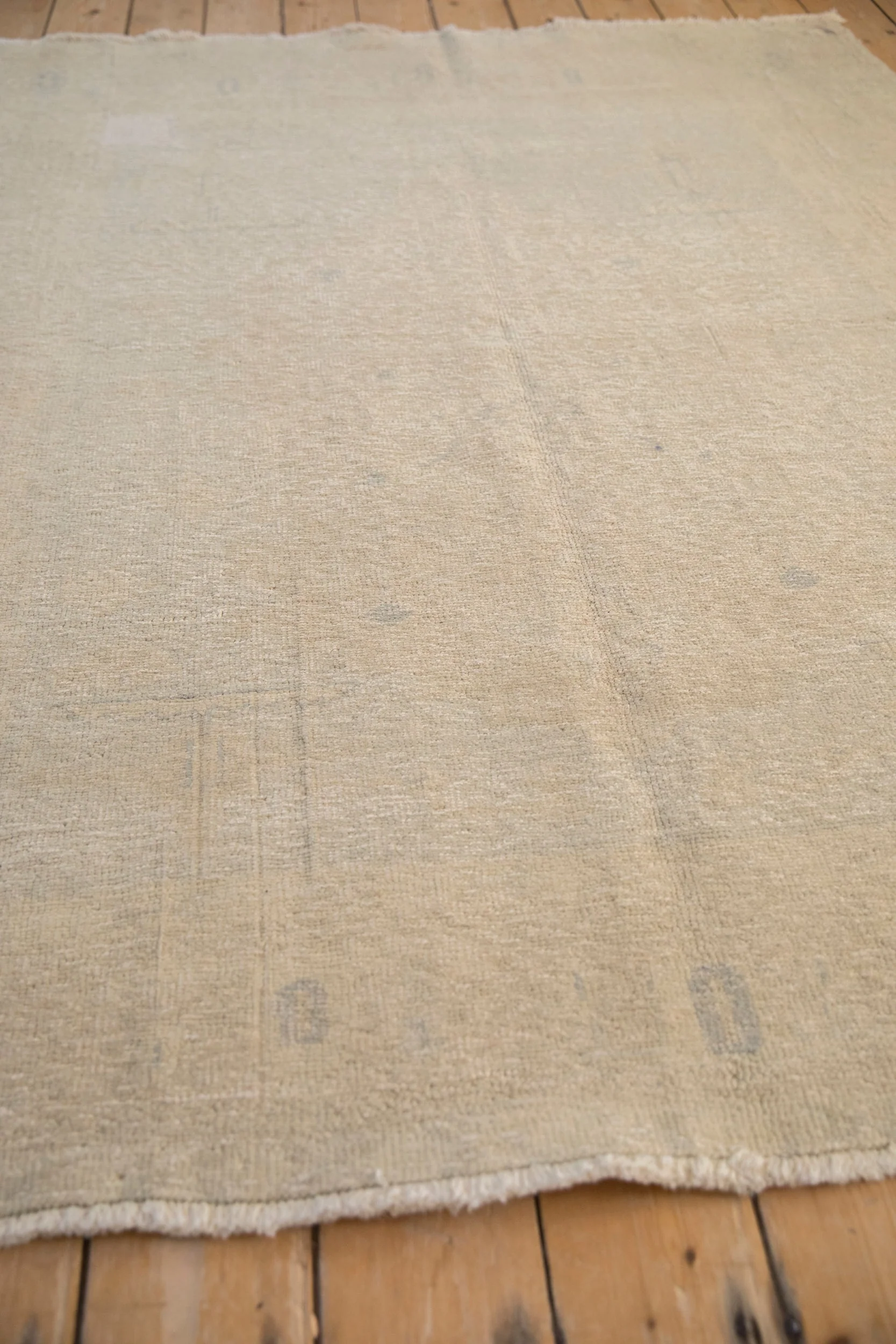 5.5x6.5 Vintage Distressed Oushak Carpet - Image 7