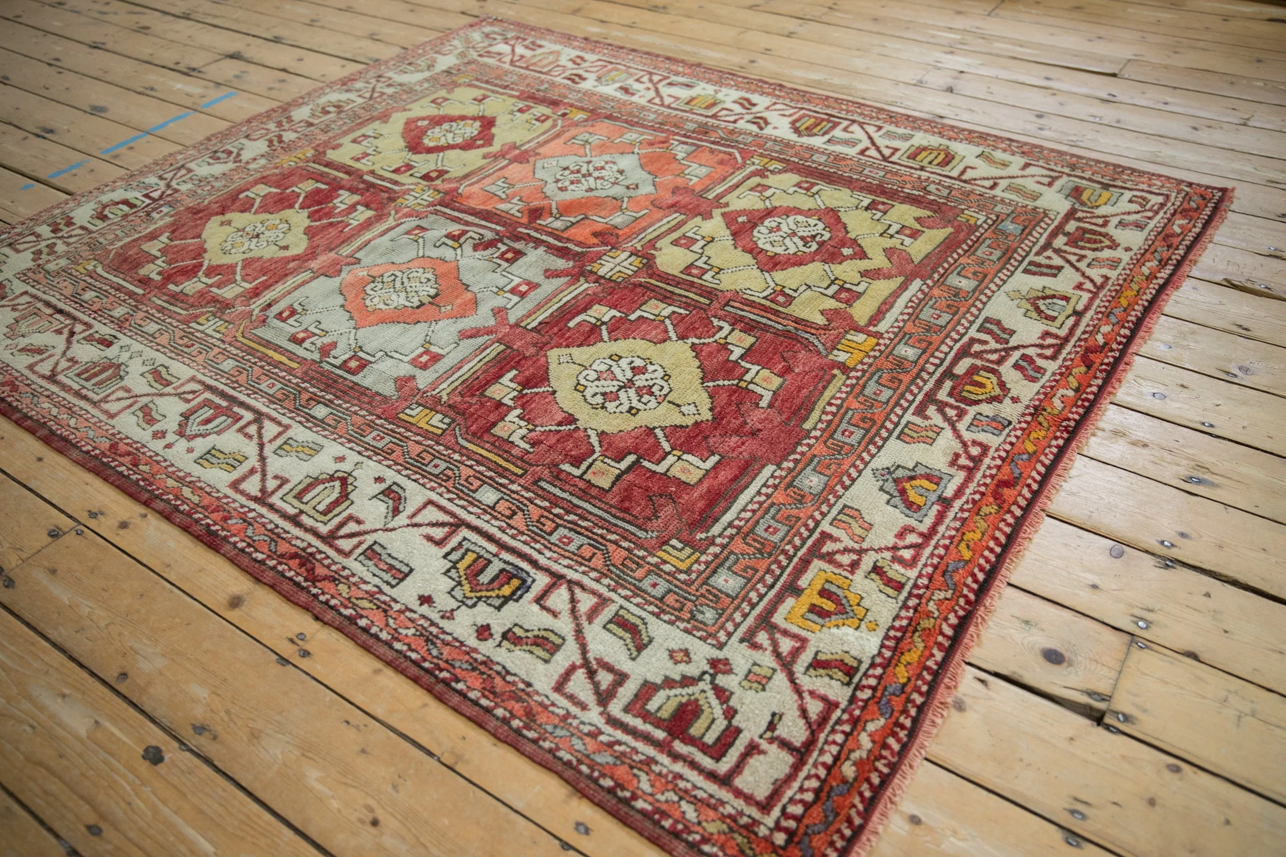 5.5x6.5 Vintage Oushak Carpet - Image 4