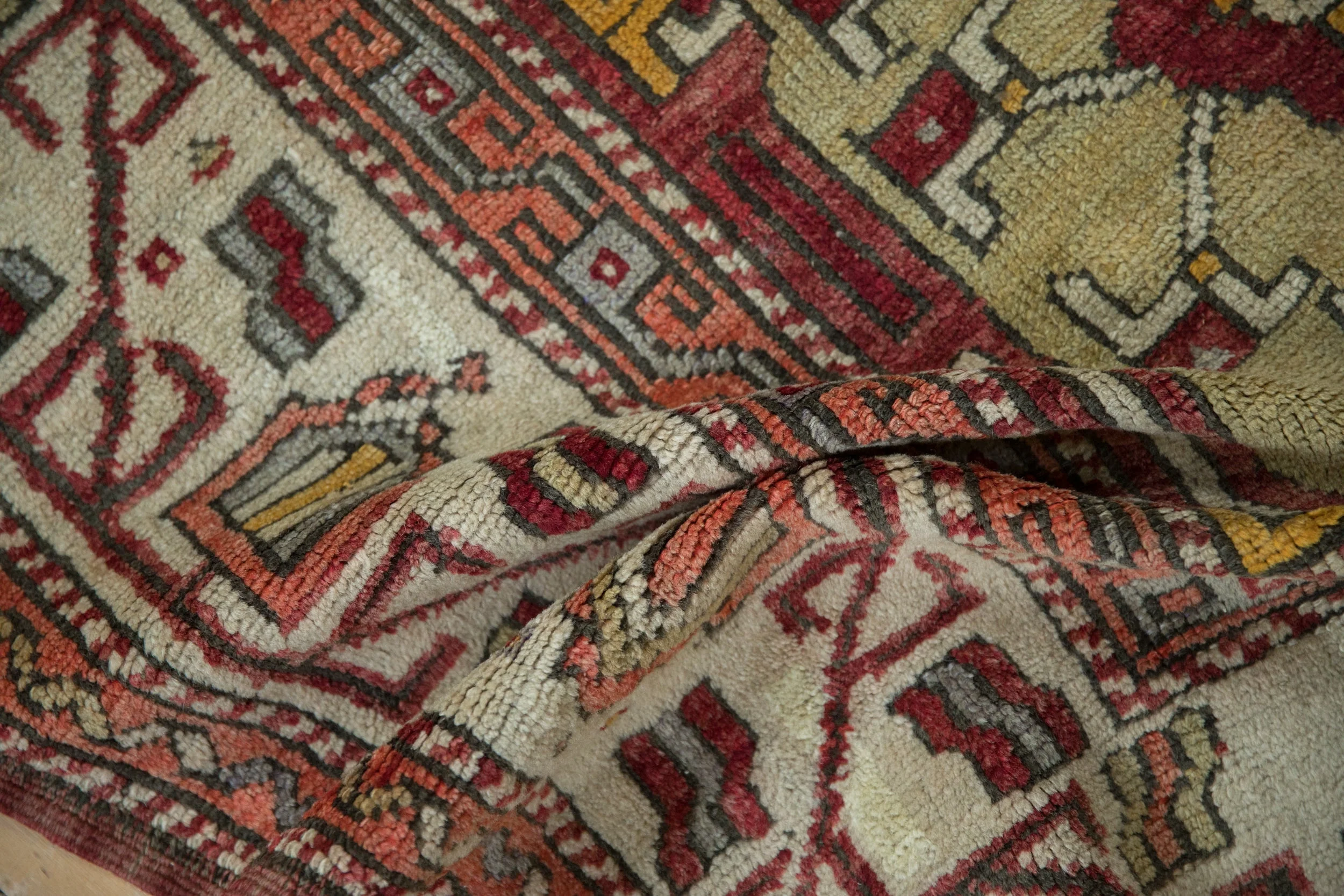 5.5x6.5 Vintage Oushak Carpet - Image 8