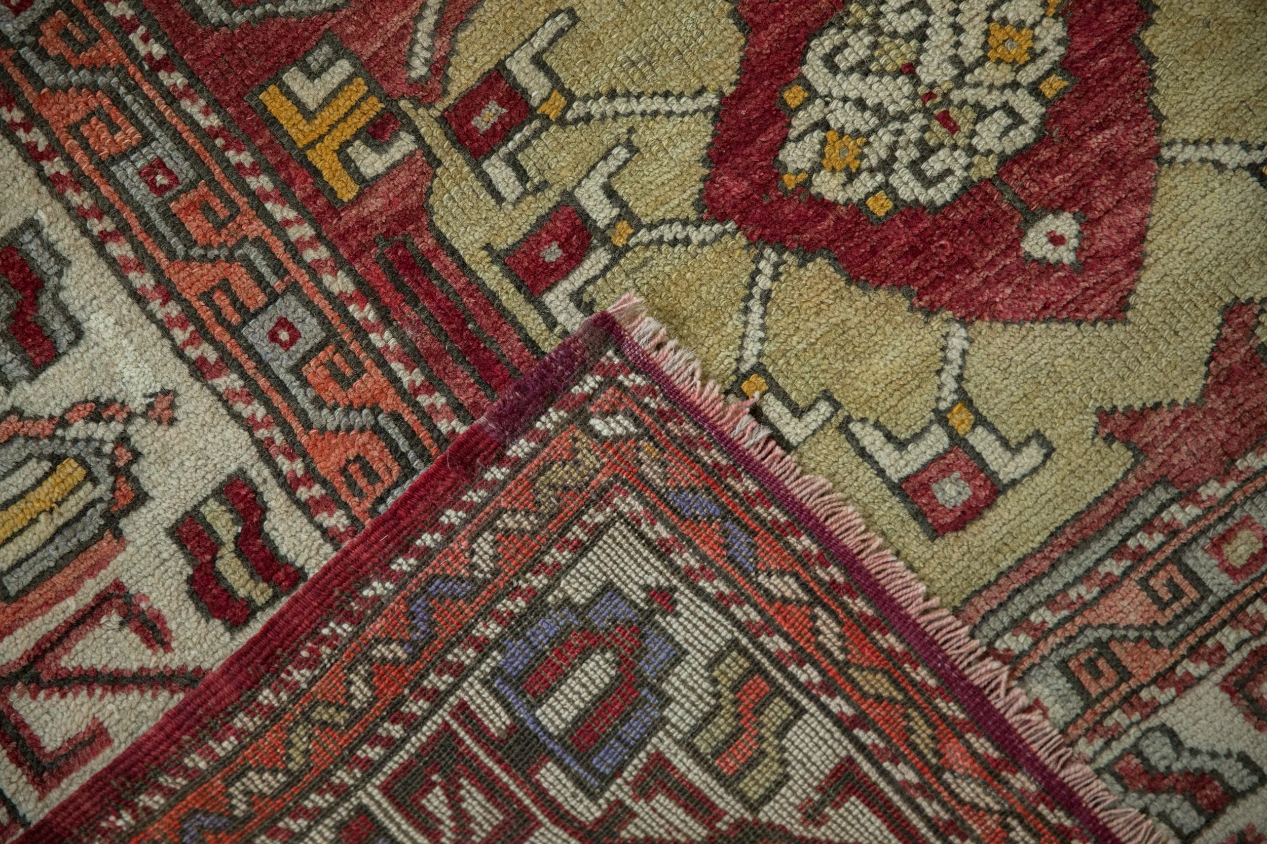 5.5x6.5 Vintage Oushak Carpet - Image 9