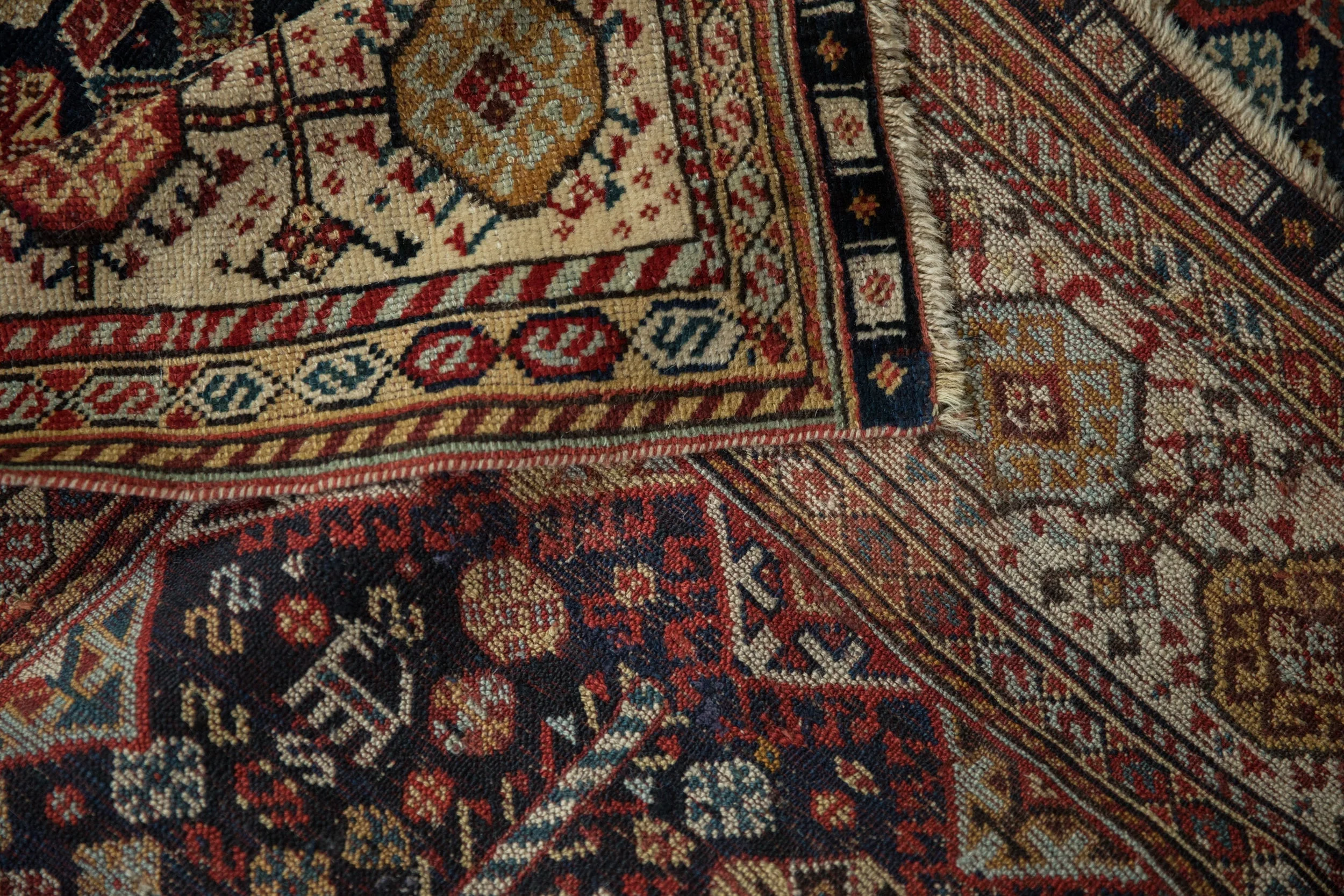 5.5x7.5 Antique Fine Qashqai Carpet - Image 9
