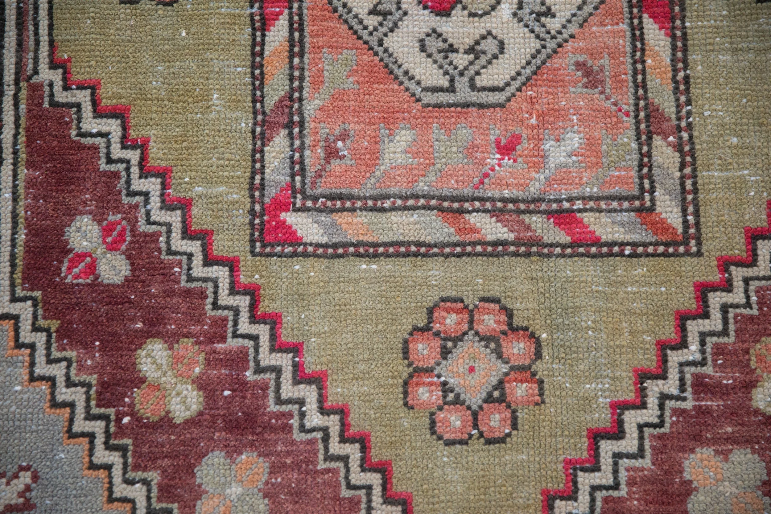 5.5x8.5 Vintage Distressed Oushak Carpet - Image 12