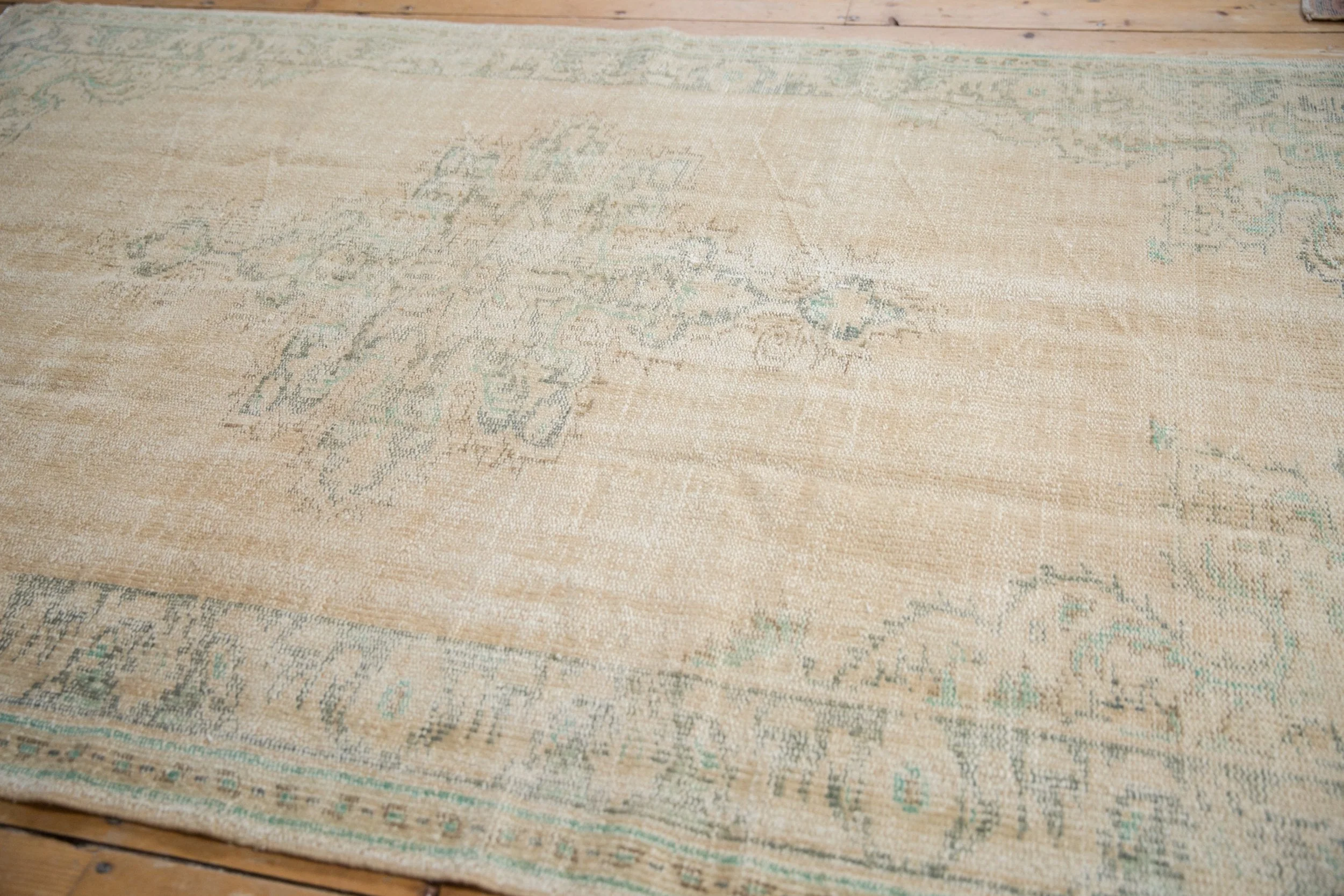 5.5x8.5 Vintage Distressed Oushak Carpet - Image 3