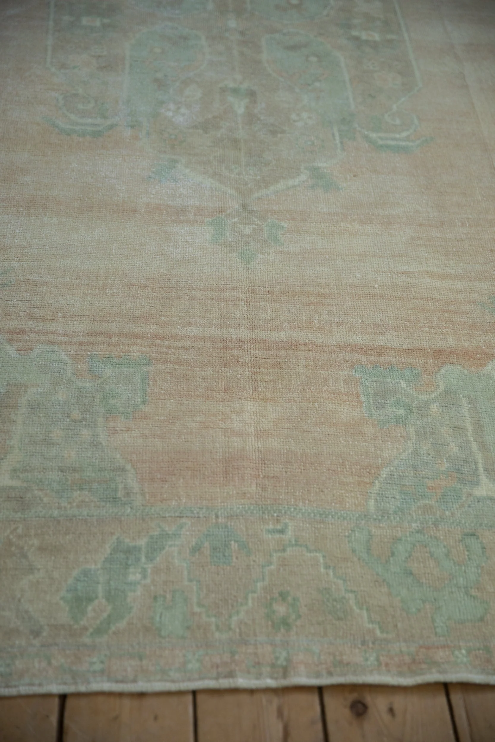 5.5x8.5 Vintage Distressed Oushak Carpet - Image 5