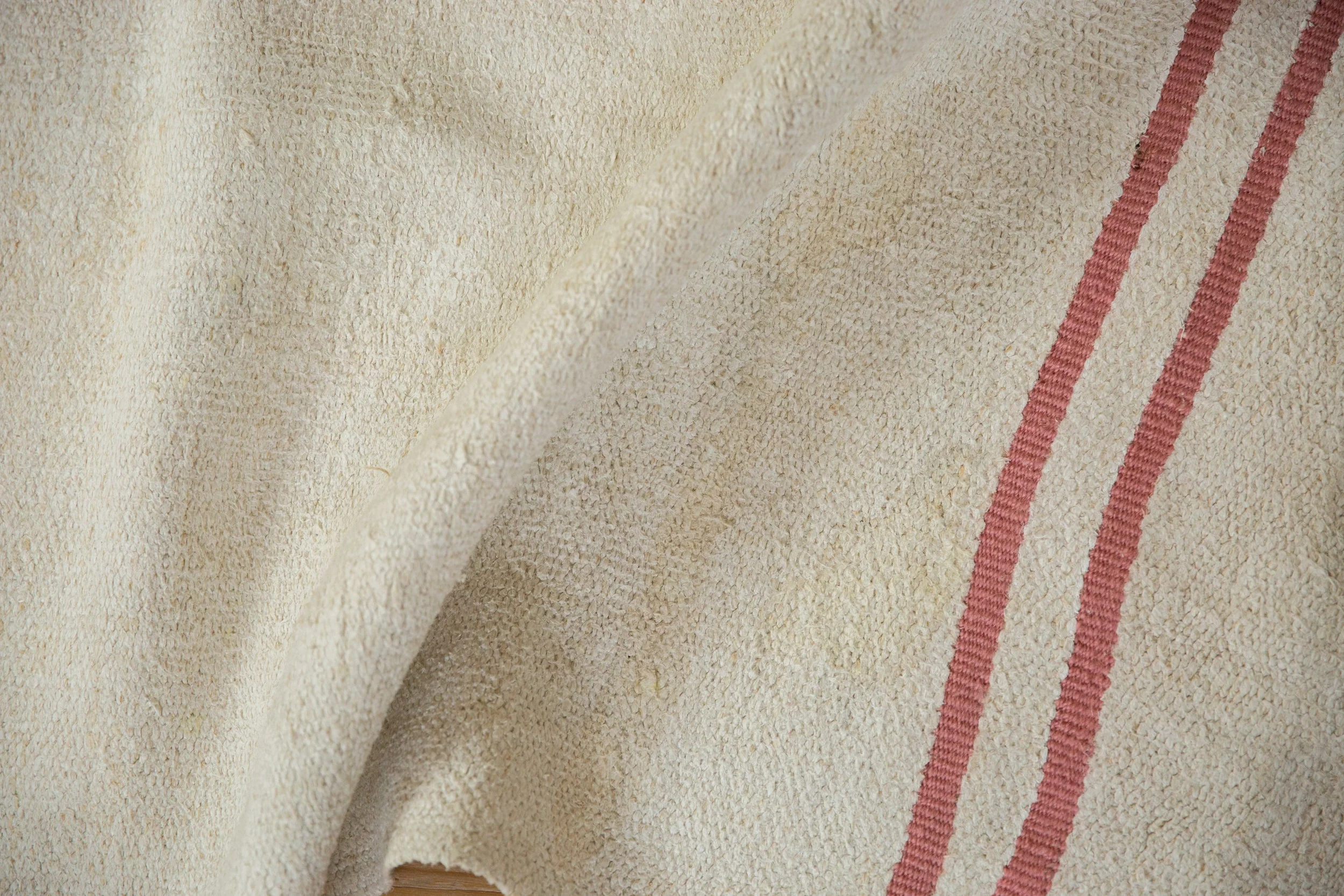 5.5x8.5 Vintage Hemp Kilim Carpet - Image 11