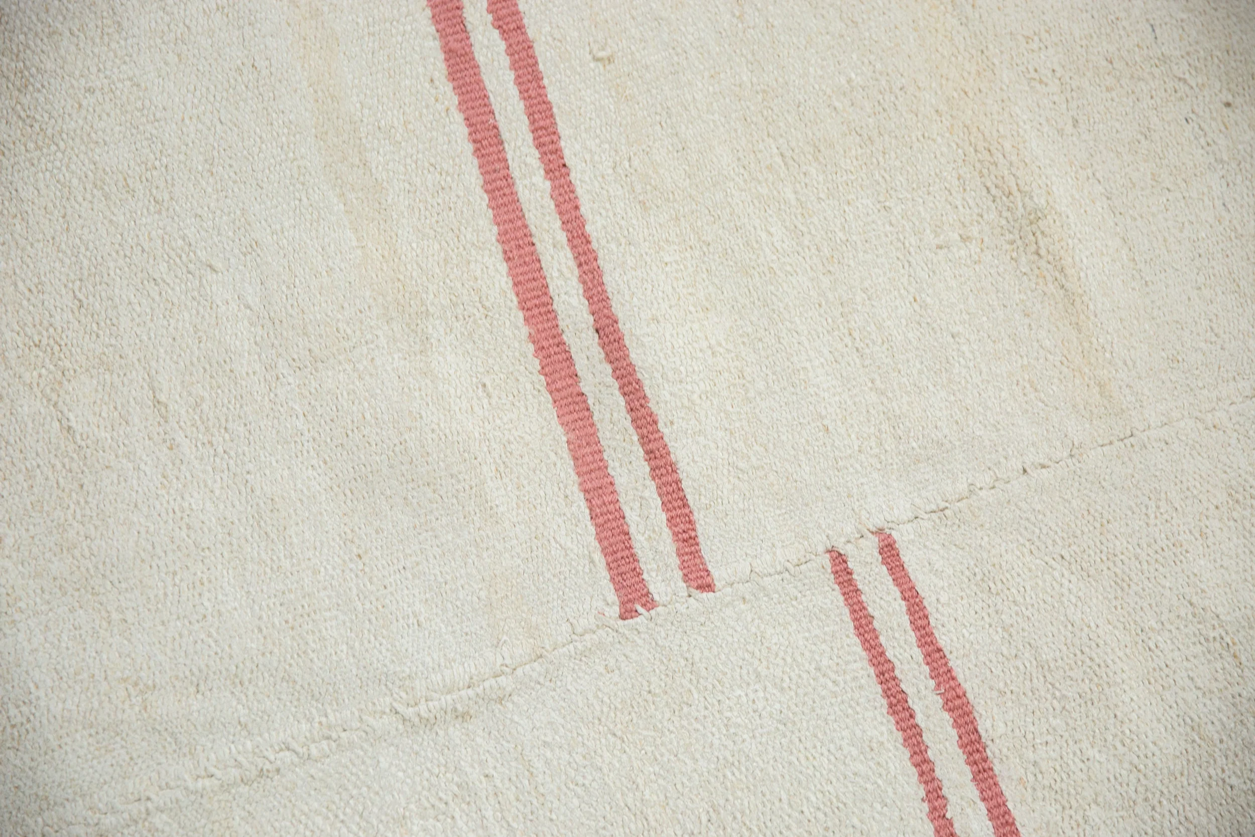 5.5x8.5 Vintage Hemp Kilim Carpet - Image 3