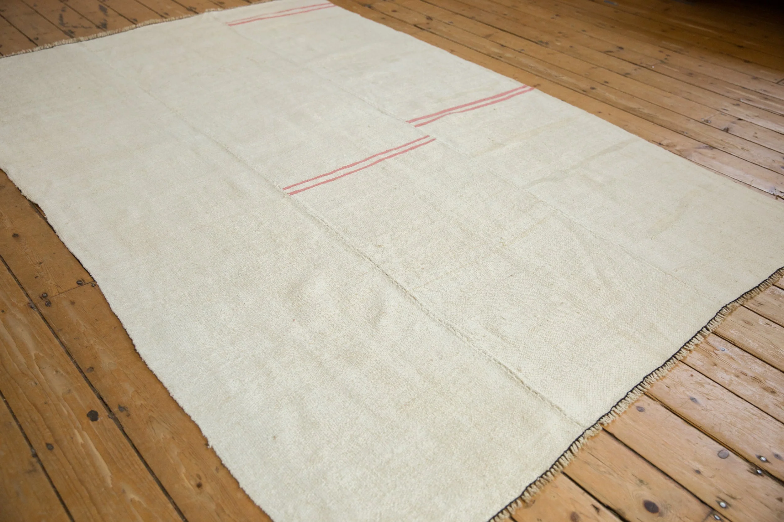 5.5x8.5 Vintage Hemp Kilim Carpet - Image 5