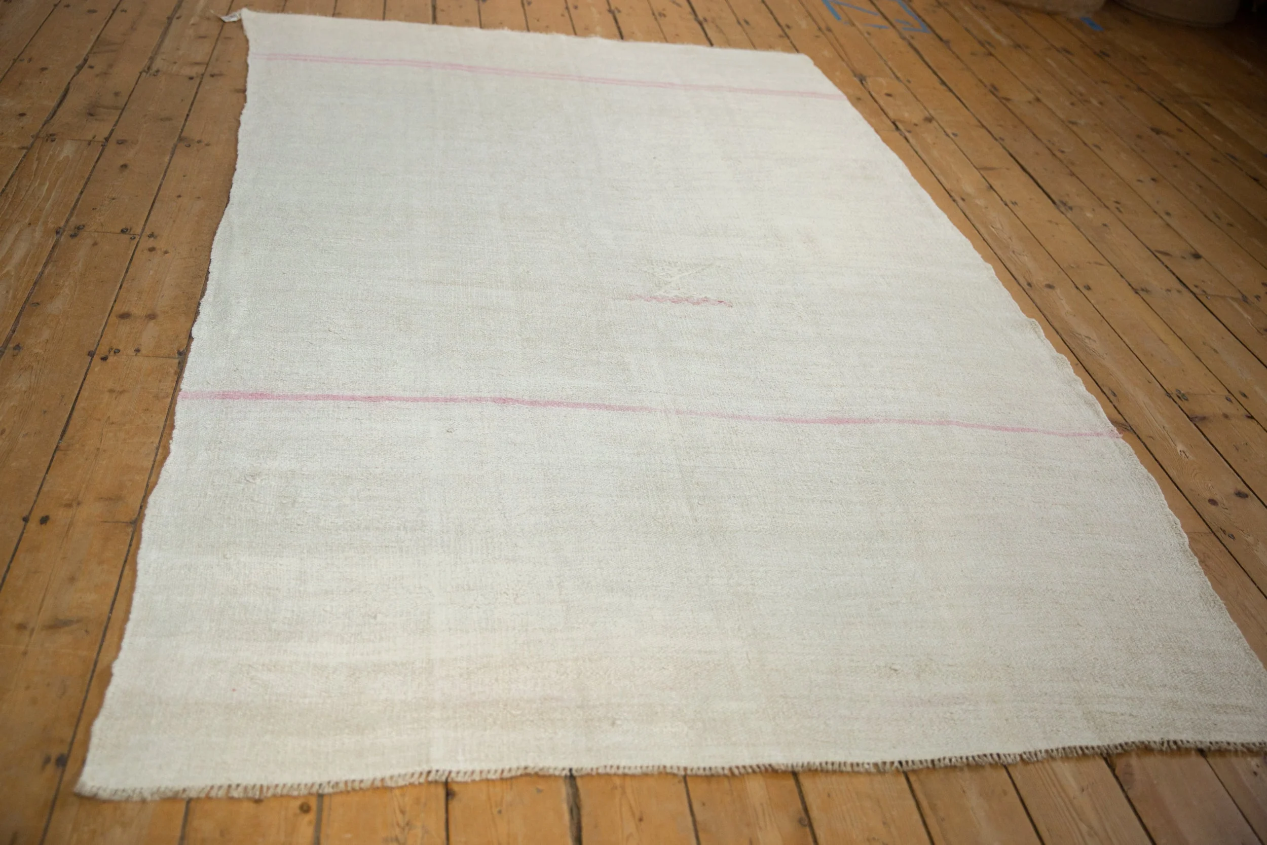 5.5x8.5 Vintage Hemp Kilim Carpet - Image 4