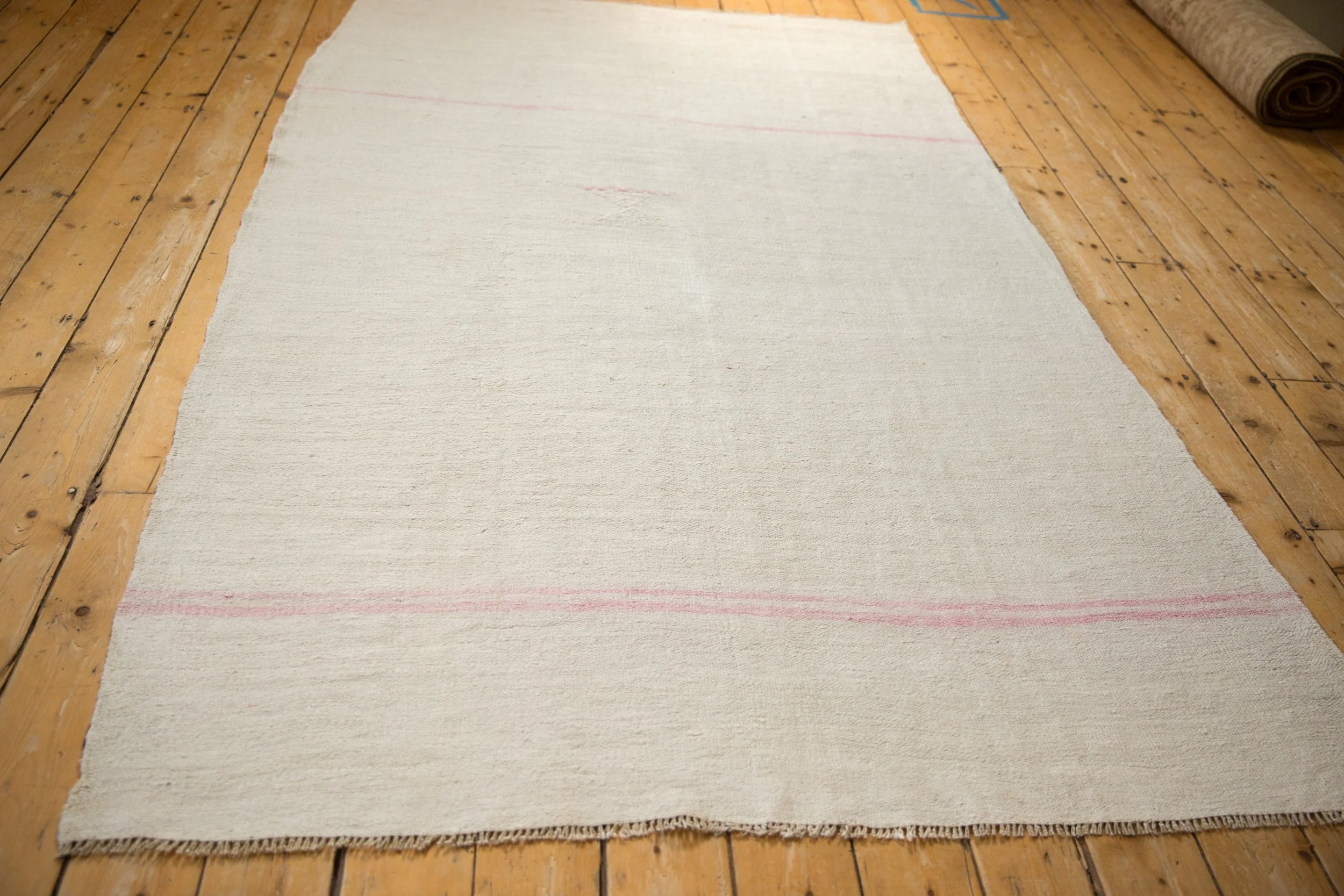 5.5x8.5 Vintage Hemp Kilim Carpet - Image 8