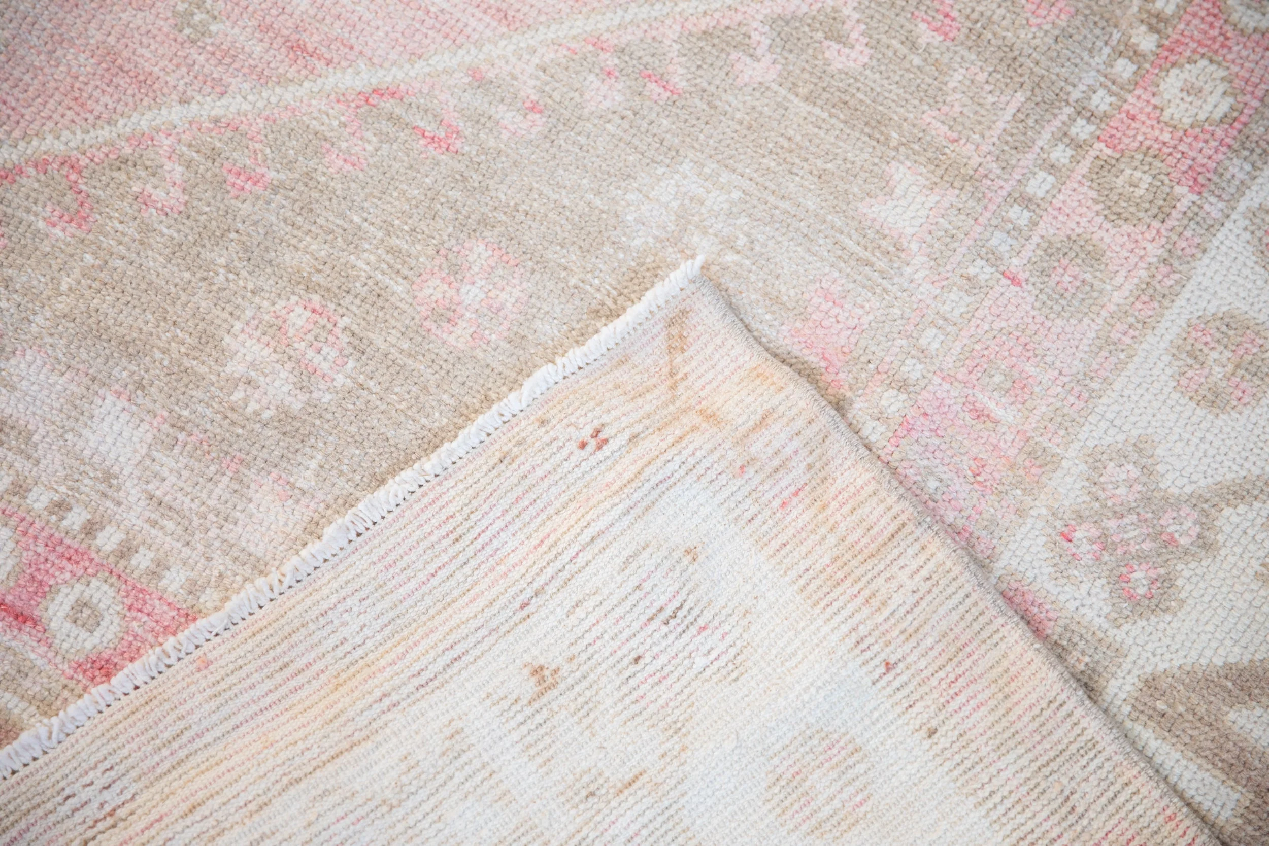5.5x8 Vintage Distressed Oushak Carpet - Image 12