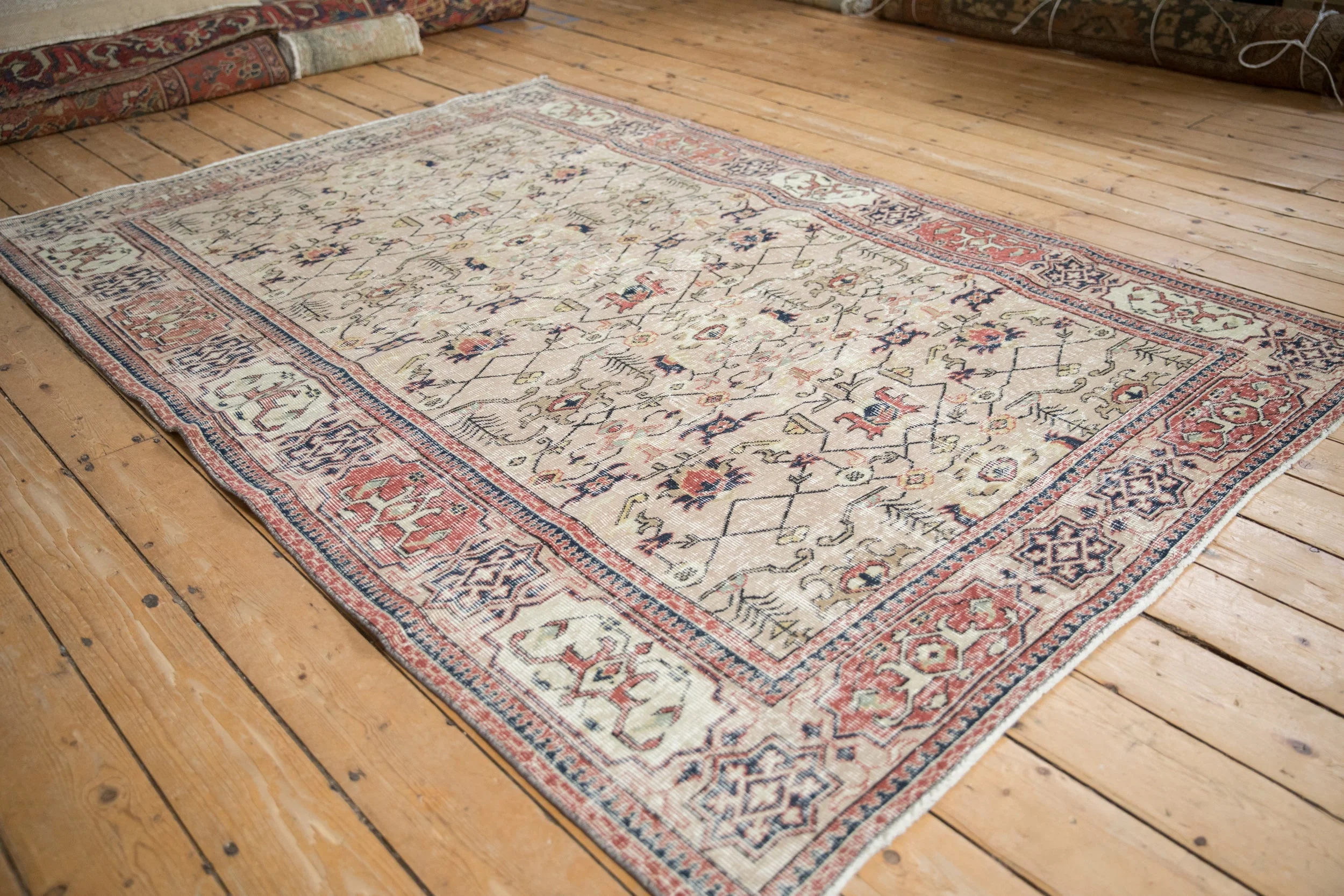 5.5x8 Vintage Distressed Sparta Carpet - Image 4