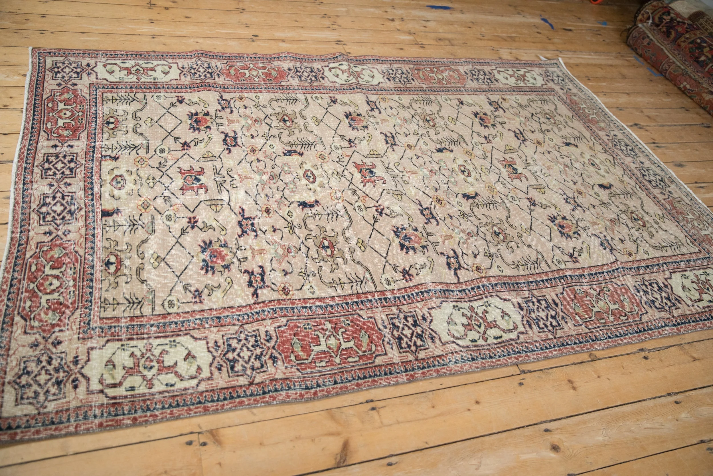 5.5x8 Vintage Distressed Sparta Carpet - Image 6