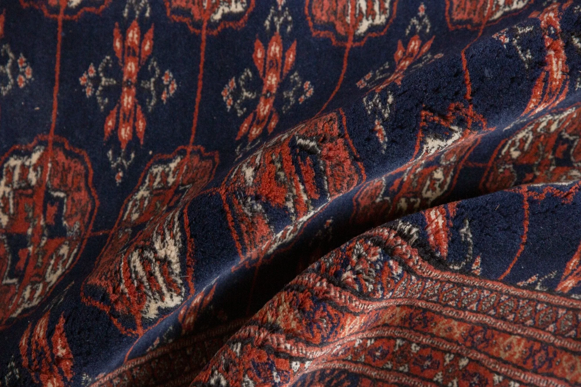 5.5x8 Vintage Fine Pakistani Bokhara Design Carpet - Image 14