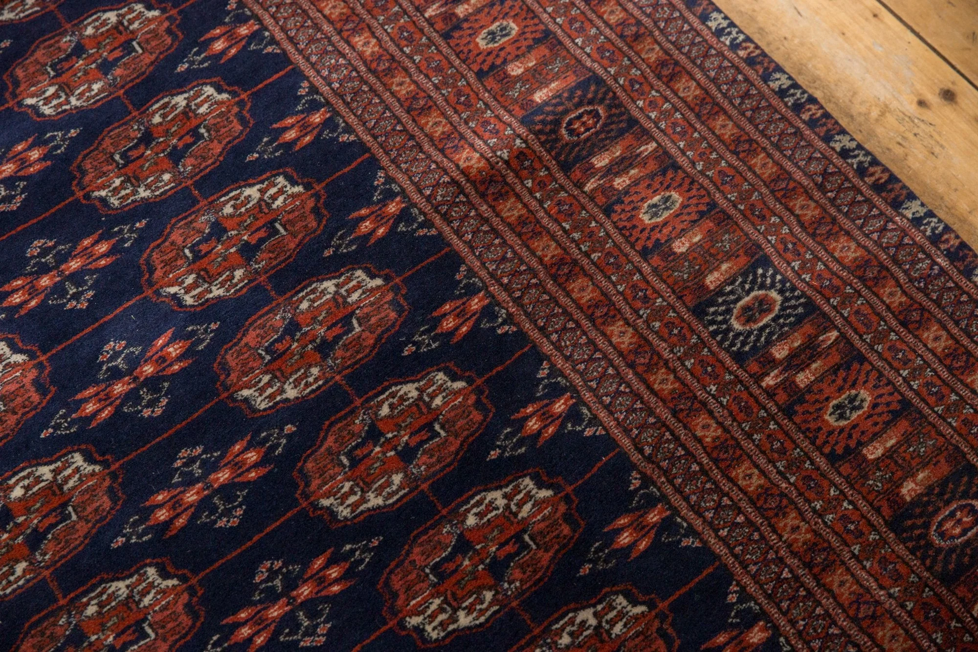 5.5x8 Vintage Fine Pakistani Bokhara Design Carpet - Image 5