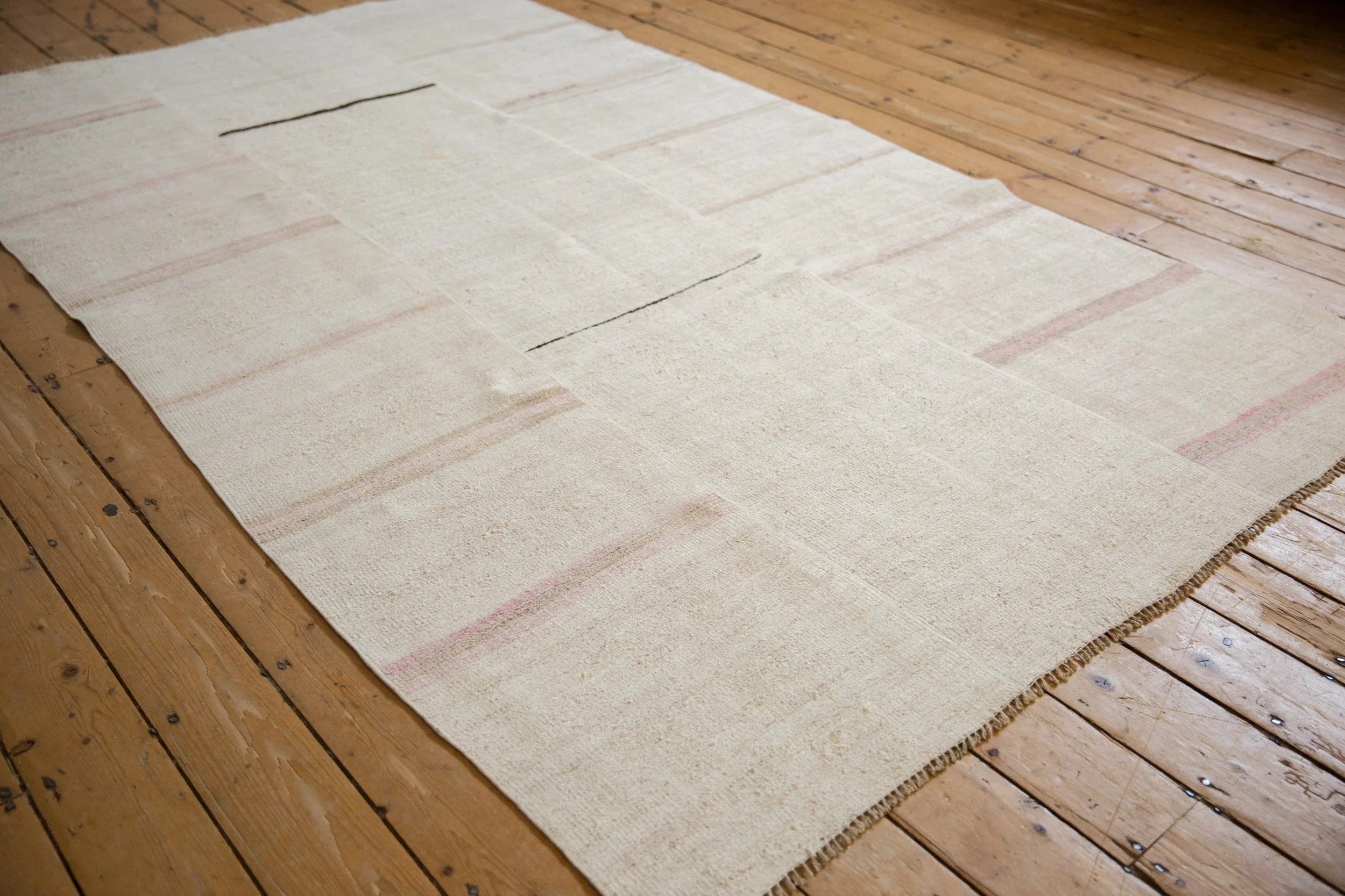 5.5x9.5 Vintage Hemp Kilim Carpet - Image 4