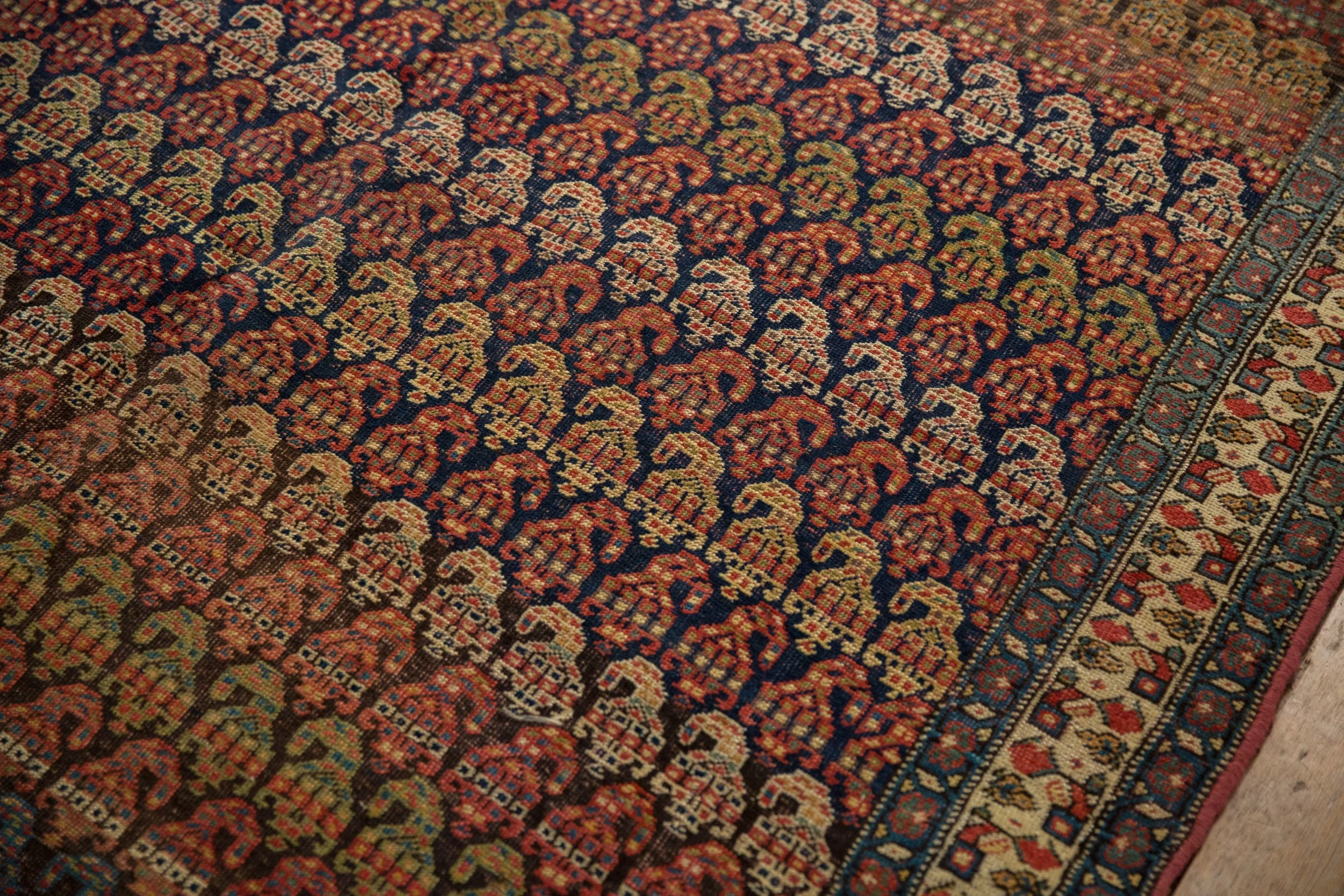 5.5x9 Antique Fine Bijar Carpet - Image 10
