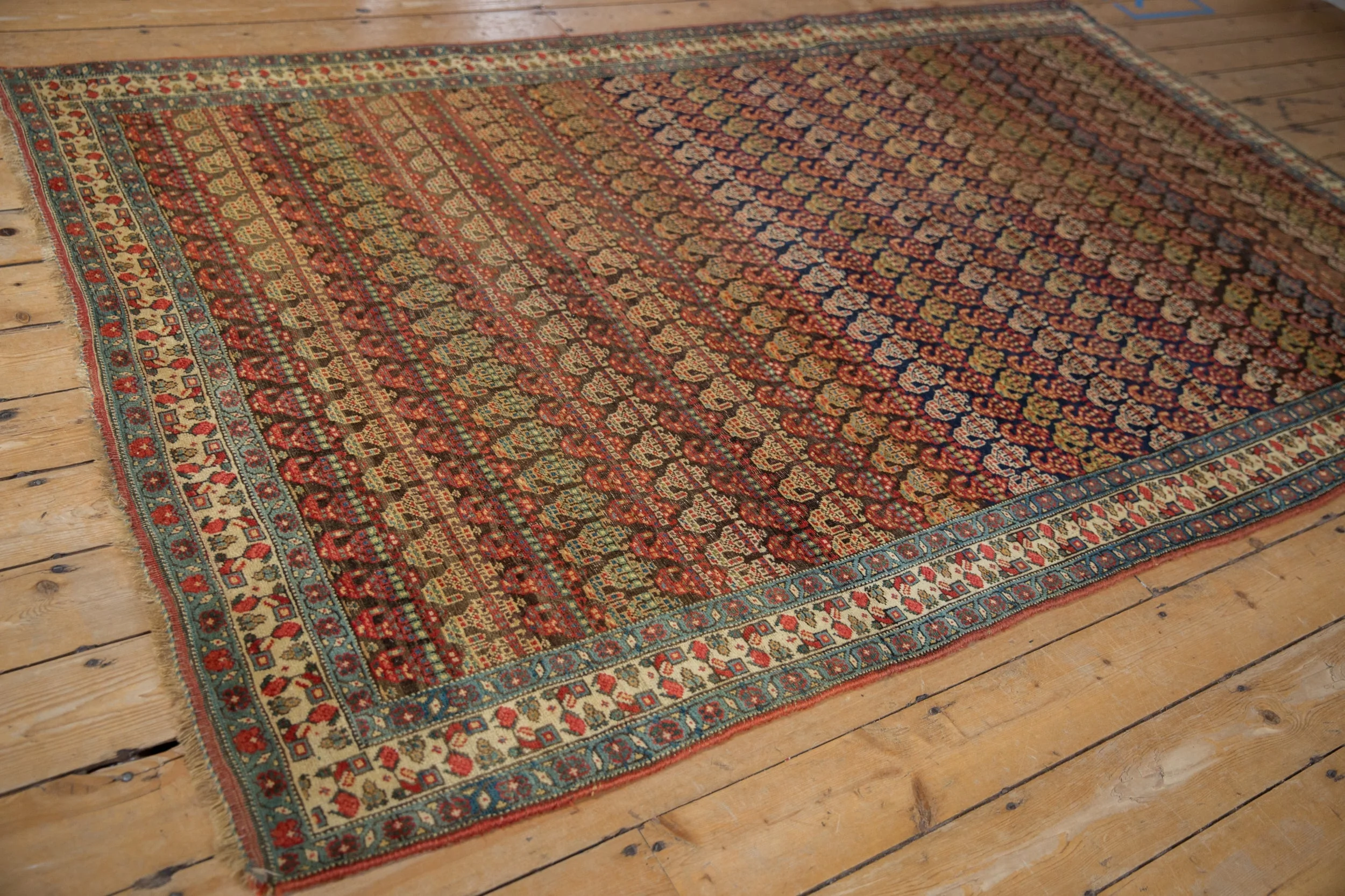5.5x9 Antique Fine Bijar Carpet - Image 5