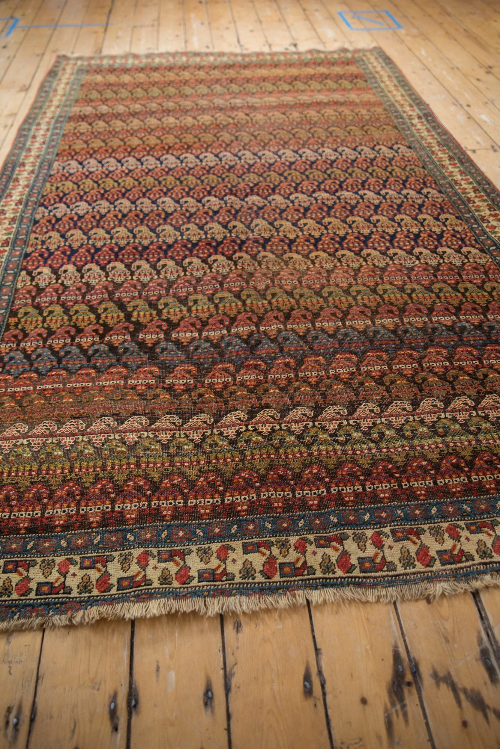 5.5x9 Antique Fine Bijar Carpet - Image 7