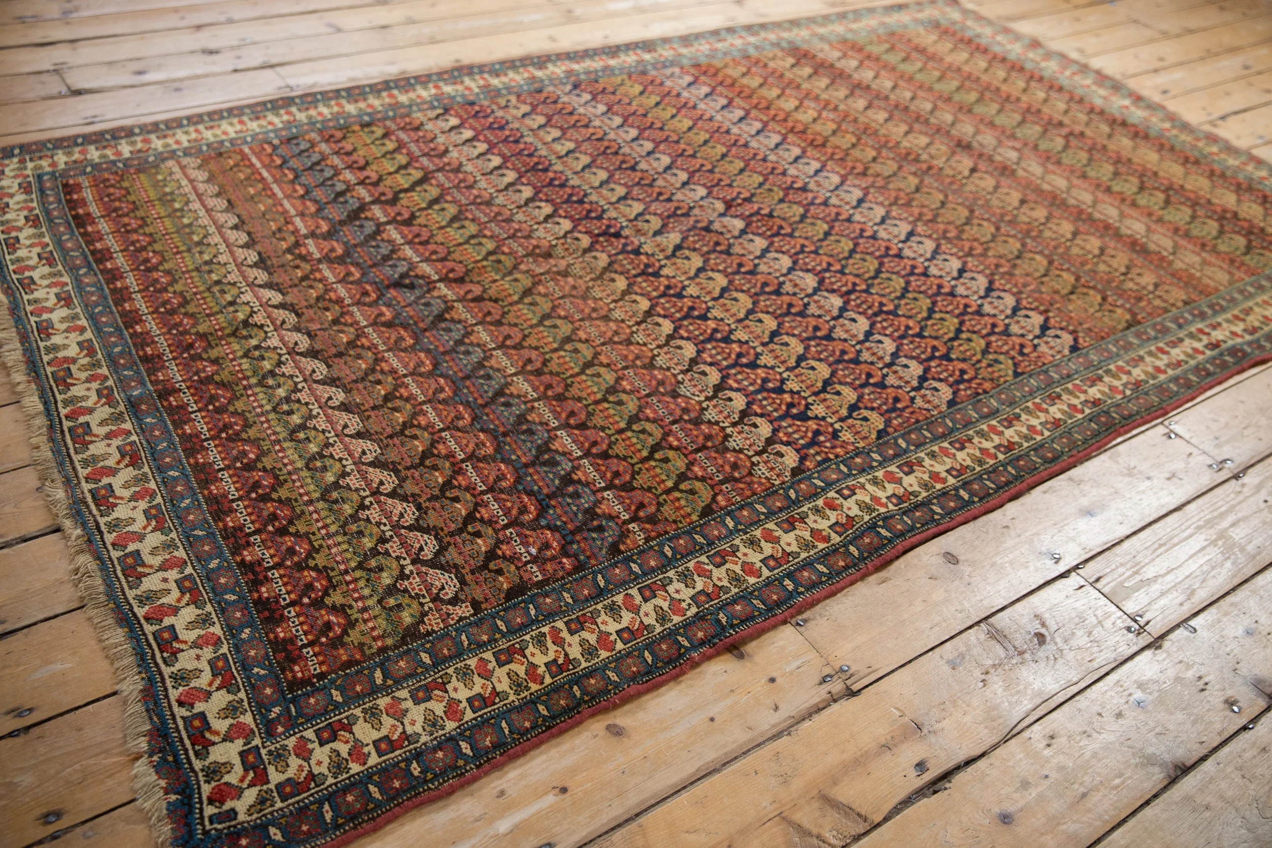 5.5x9 Antique Fine Bijar Carpet - Image 9