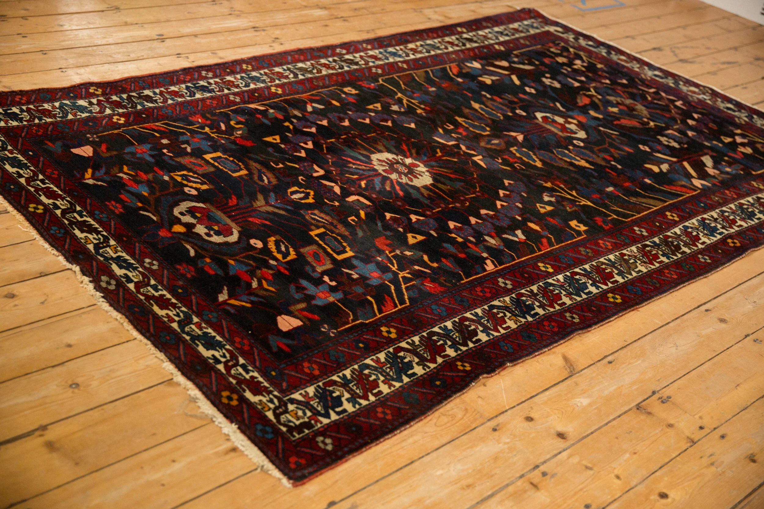 5.5x9 Vintage Bakhtiari Carpet - Image 6