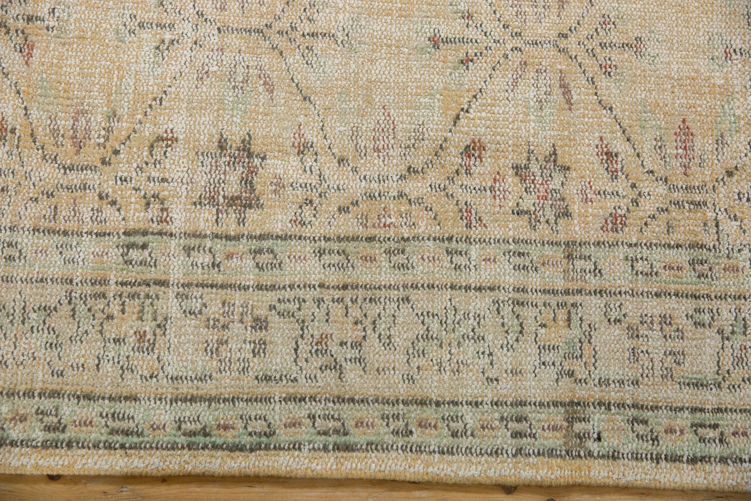 5.5x9 Vintage Distressed Oushak Carpet - Image 12