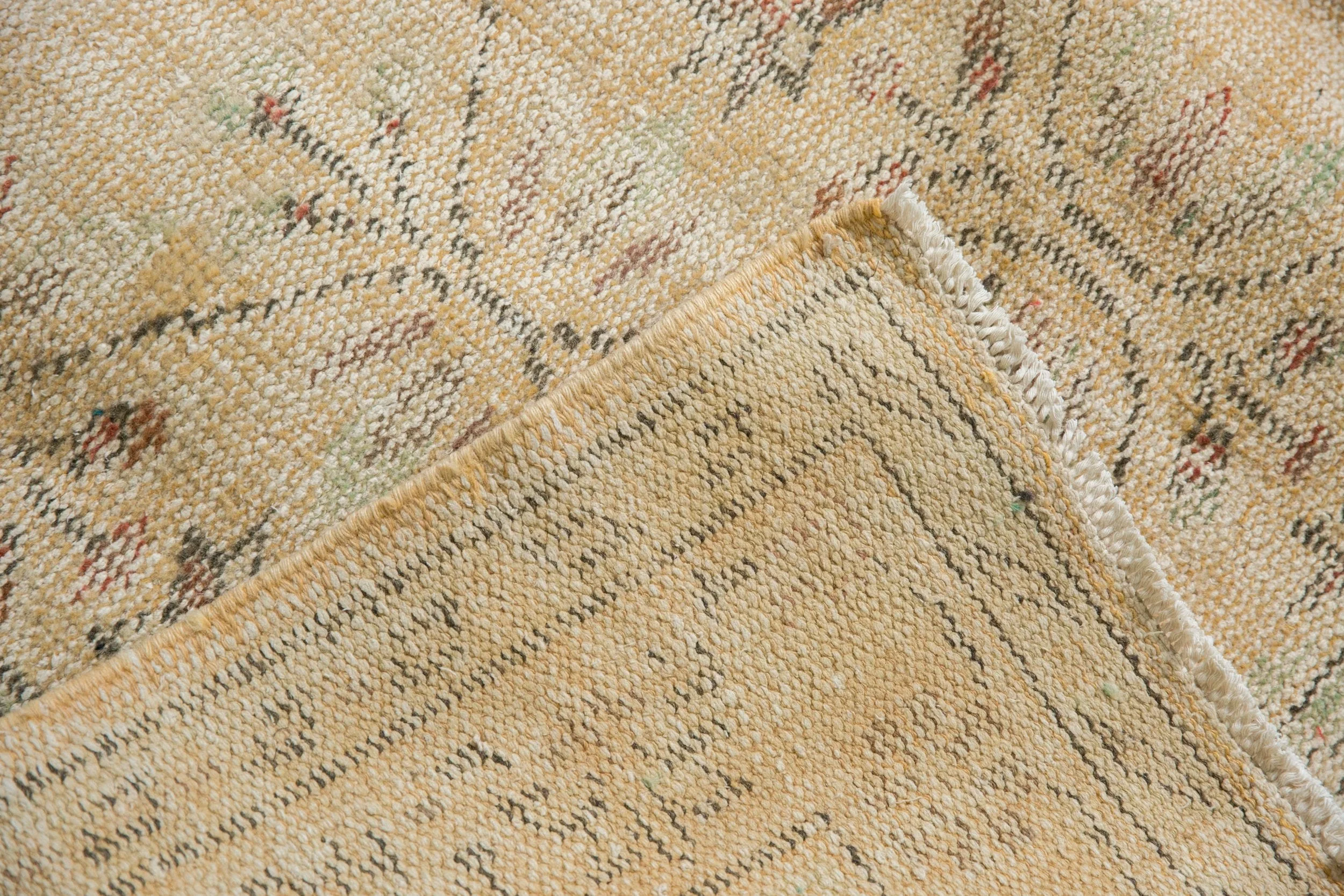 5.5x9 Vintage Distressed Oushak Carpet - Image 14