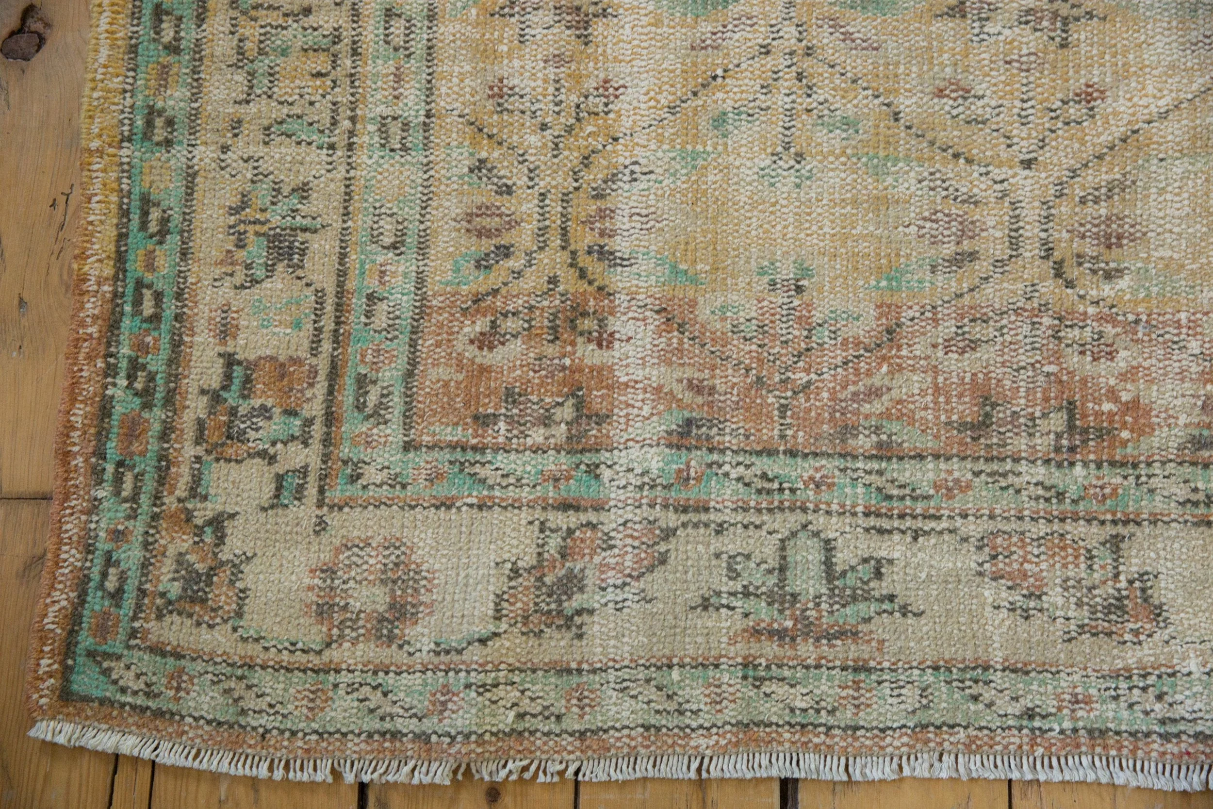 5.5x9 Vintage Distressed Oushak Carpet - Image 3
