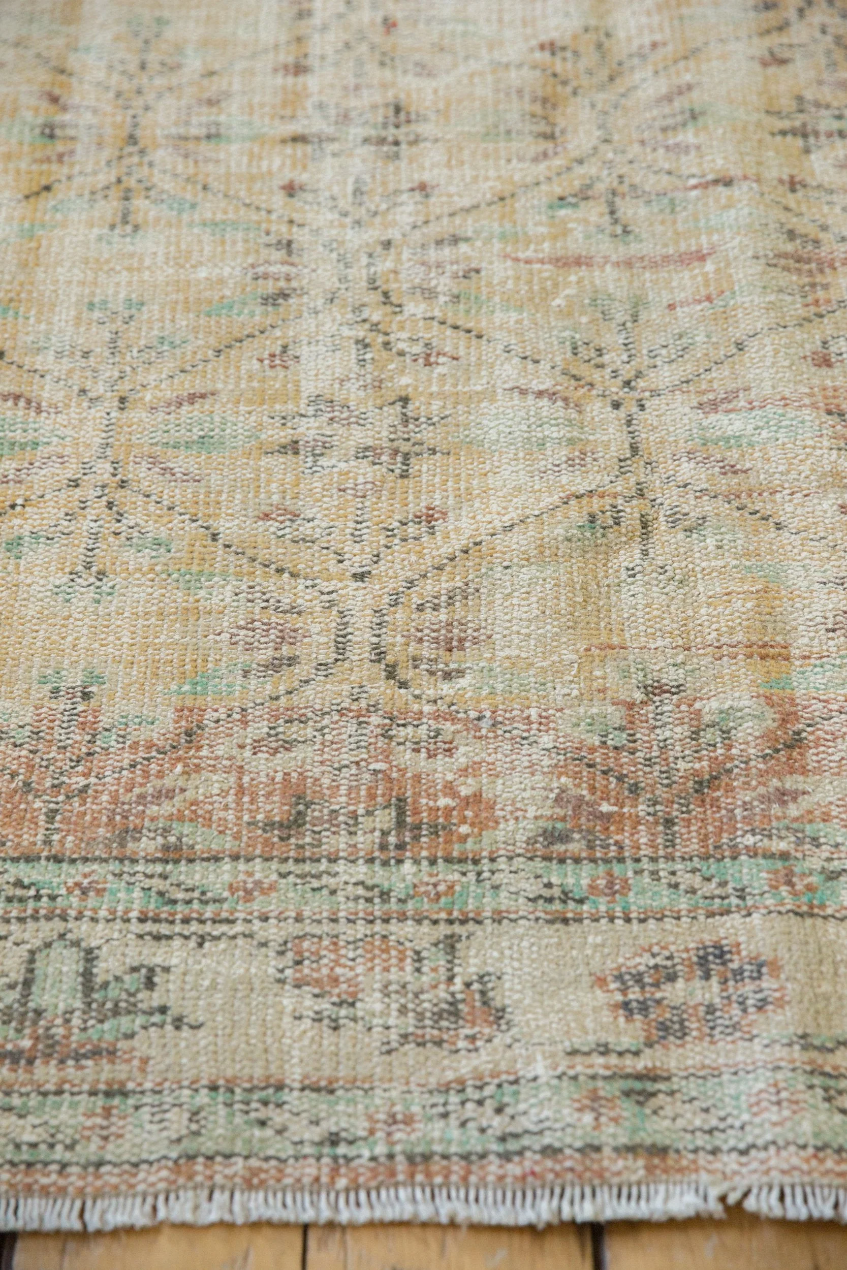 5.5x9 Vintage Distressed Oushak Carpet - Image 5