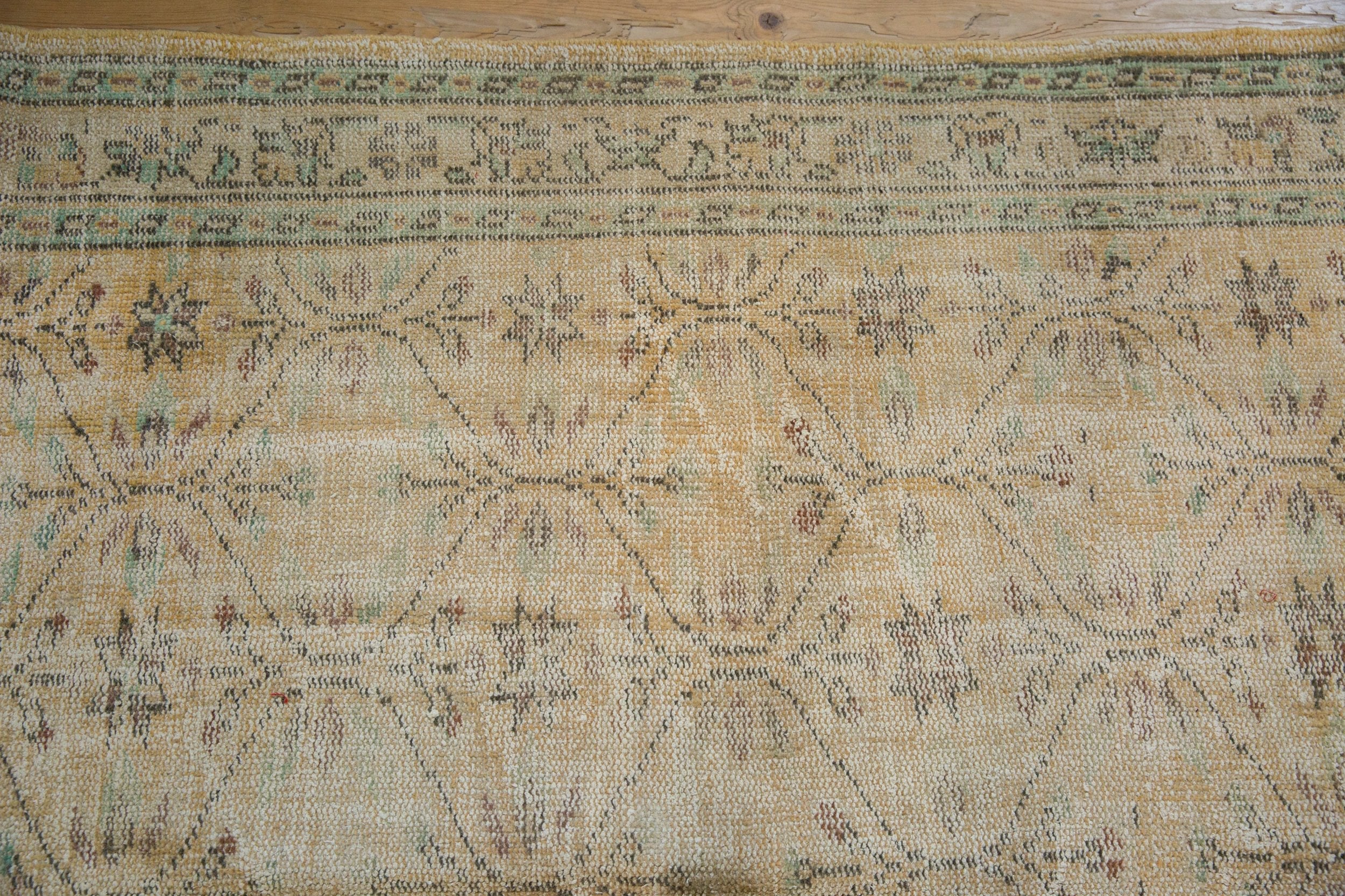 5.5x9 Vintage Distressed Oushak Carpet - Image 8
