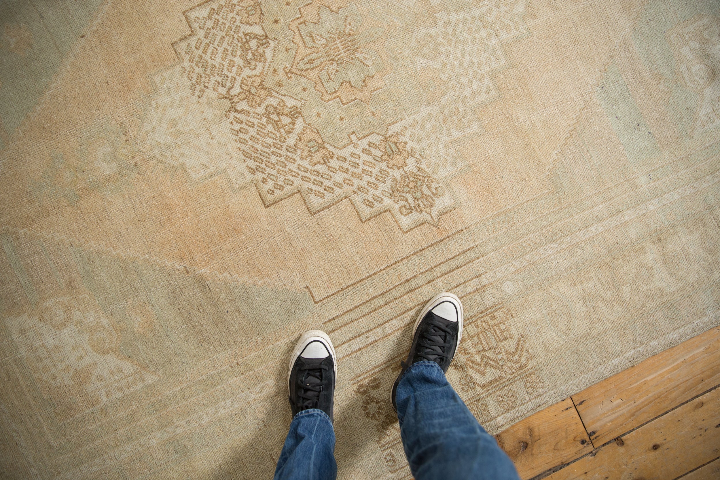 5.5x9 Vintage Distressed Oushak Carpet - Image 2