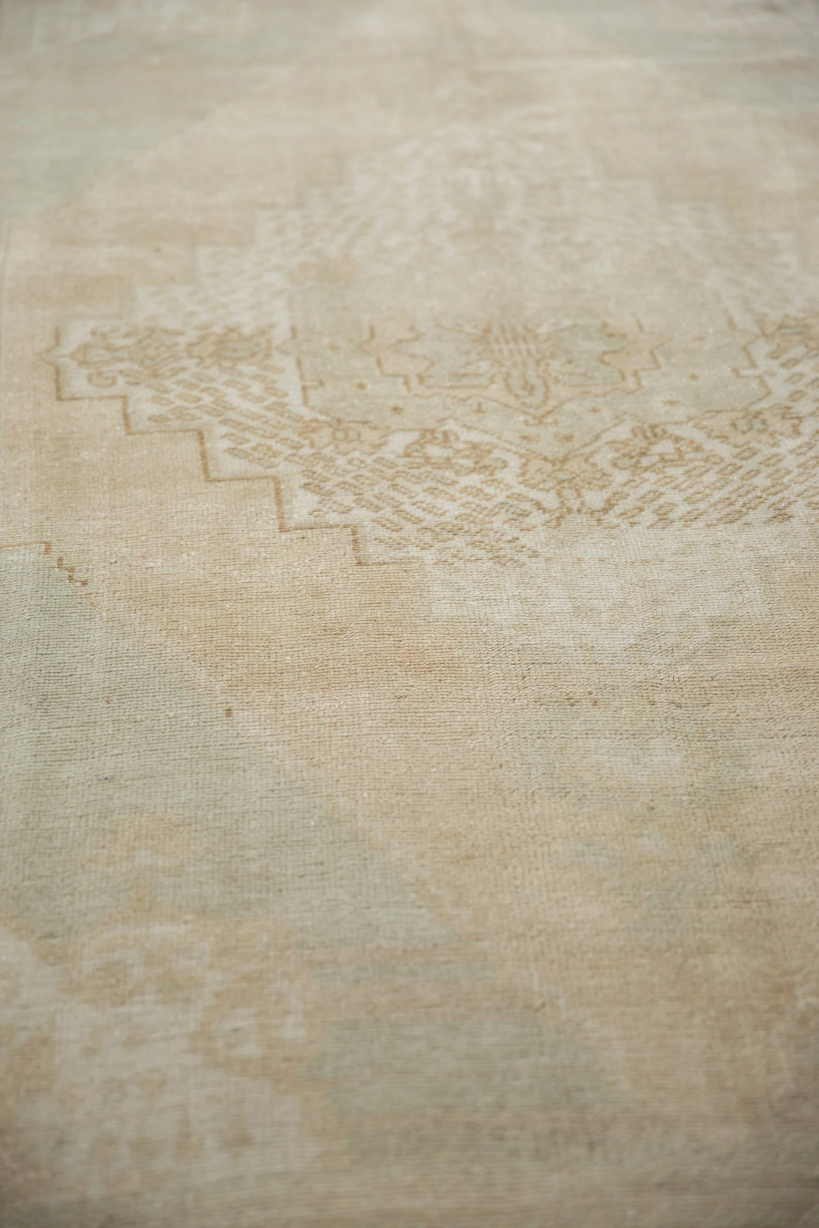 5.5x9 Vintage Distressed Oushak Carpet - Image 9