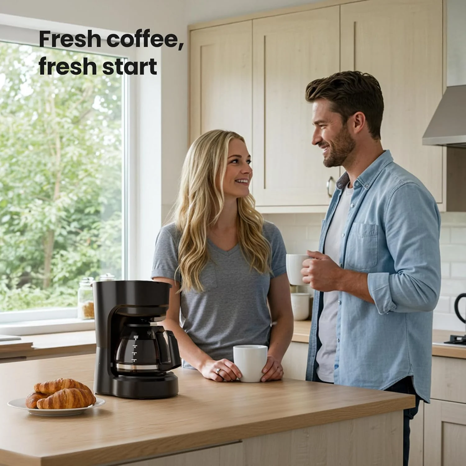 5-Cup Drip Coffee Maker - Programmable, Auto Brew, Auto Pause, Keep Warm Function CM3710H - Image 14