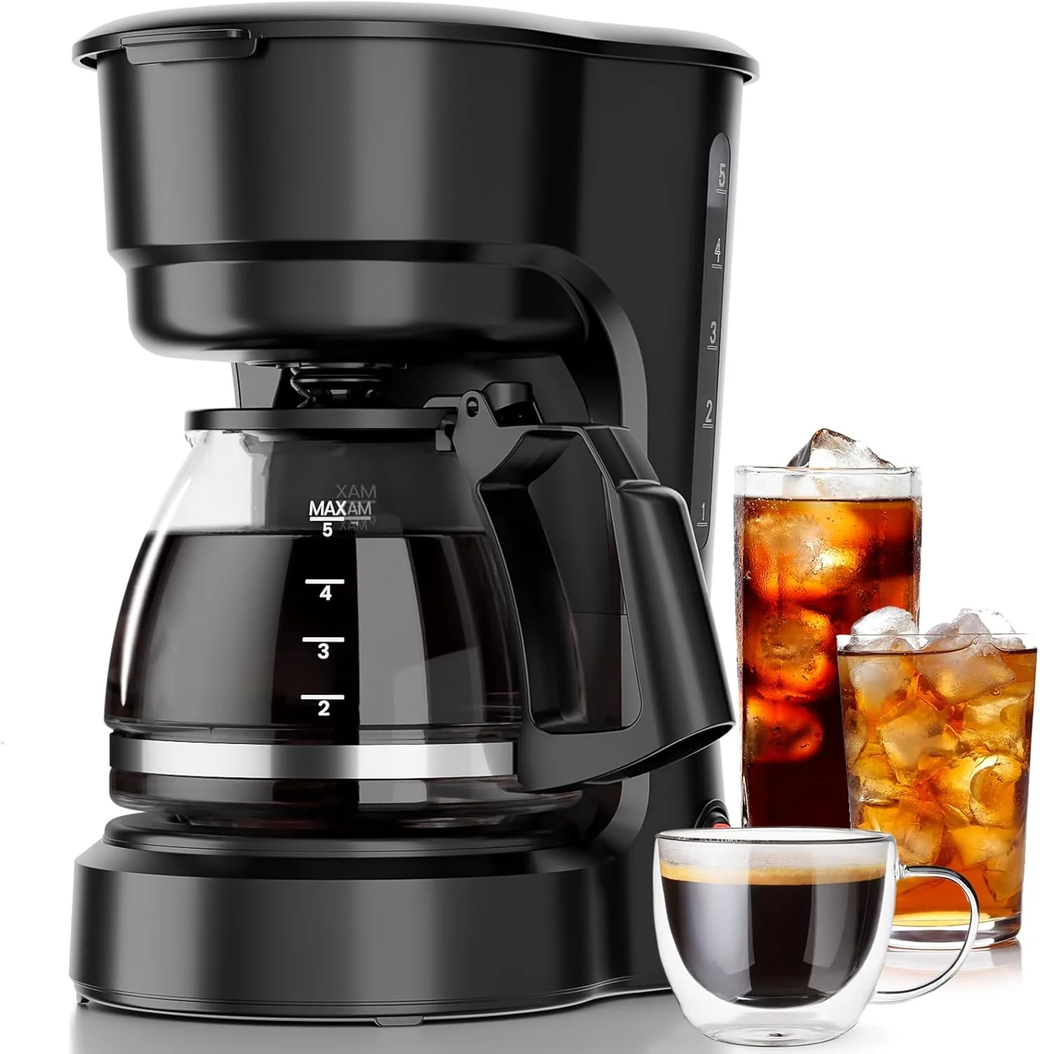 5-Cup Drip Coffee Maker - Programmable, Auto Brew, Auto Pause, Keep Warm Function CM3710H - Image 8