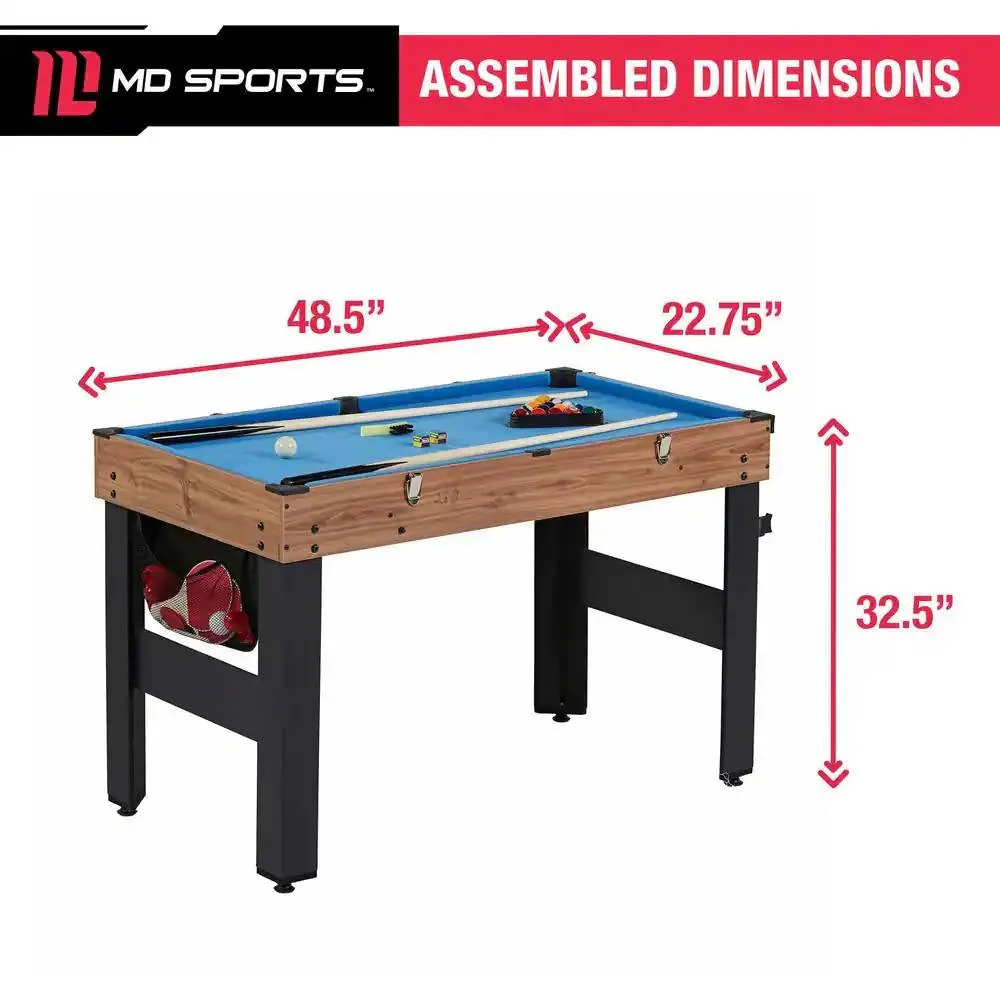 5-in-1 Game Table - Foosball Pool Basketball Ping Pong and Slide Hockey - Image 5