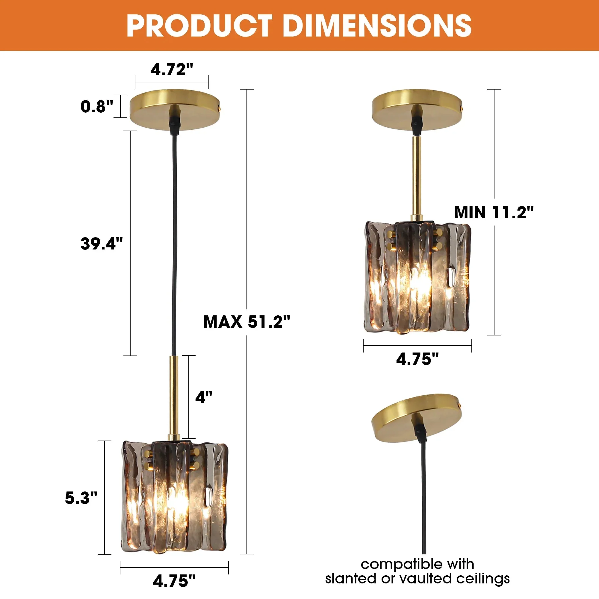5 Inch Sean 1-Light Island Pendant Light - Image 8