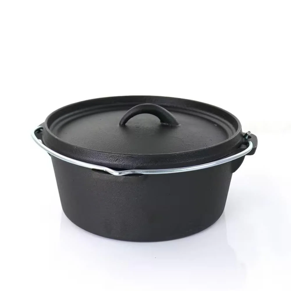 5-Piece Cast Iron Cookware Set with Dutch Oven Griddle and 2 Skillets - Image 4