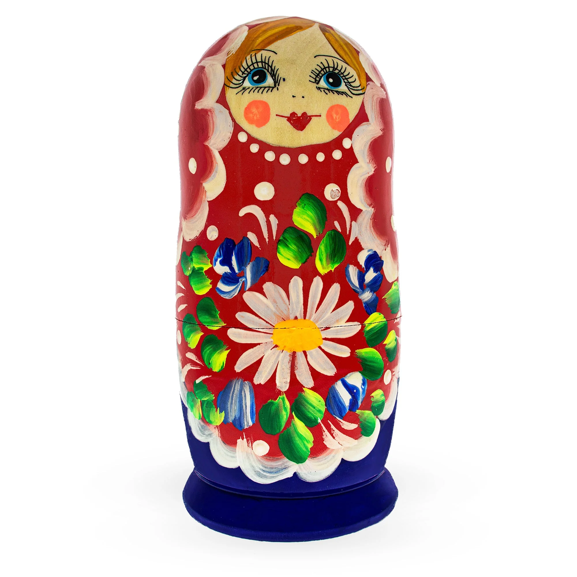 5 Pieces Daisy Multicolor Miniature Wooden  Nesting Dolls - Image 3